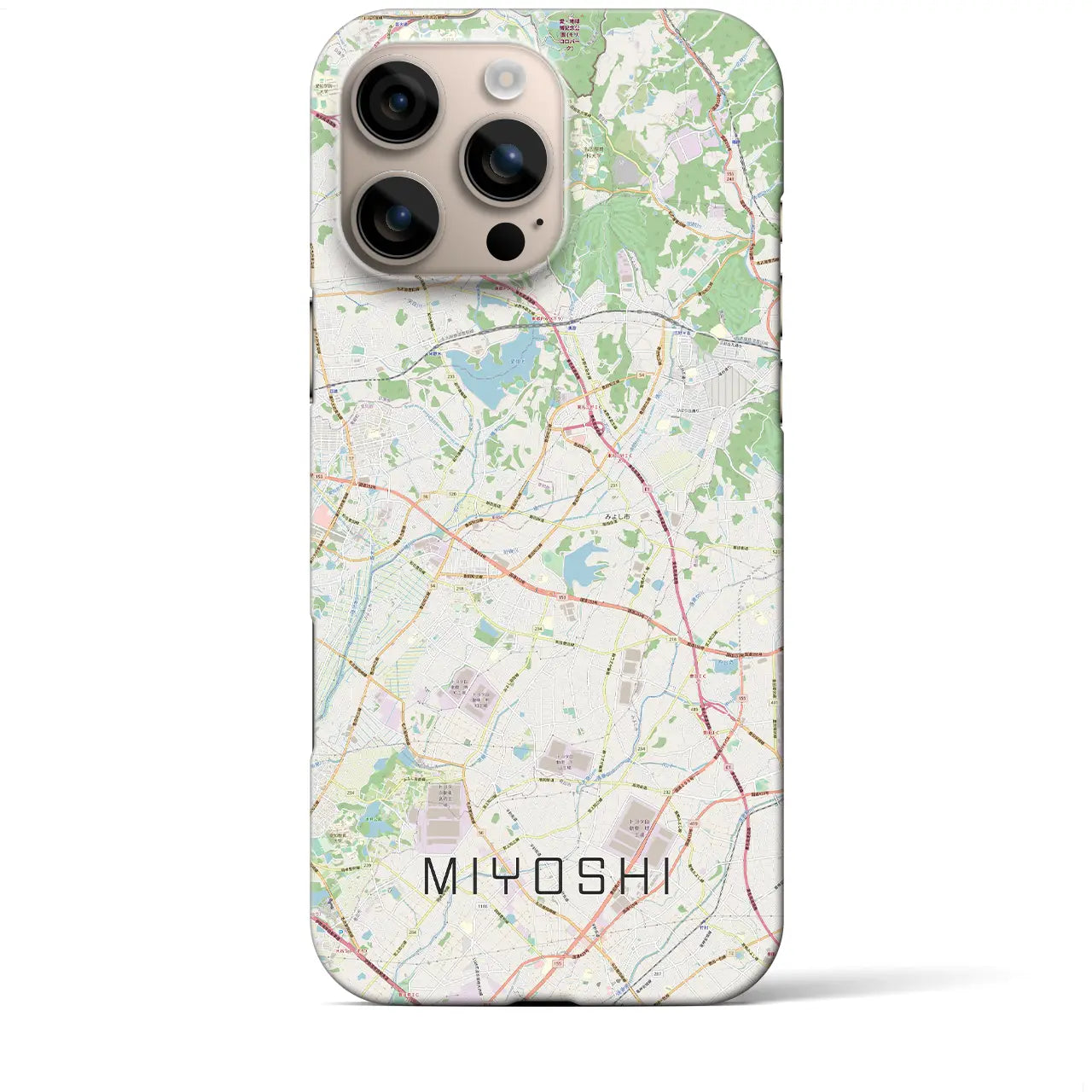 【みよし(愛知県)】地図柄iPhoneケース(バックカバータイプ)