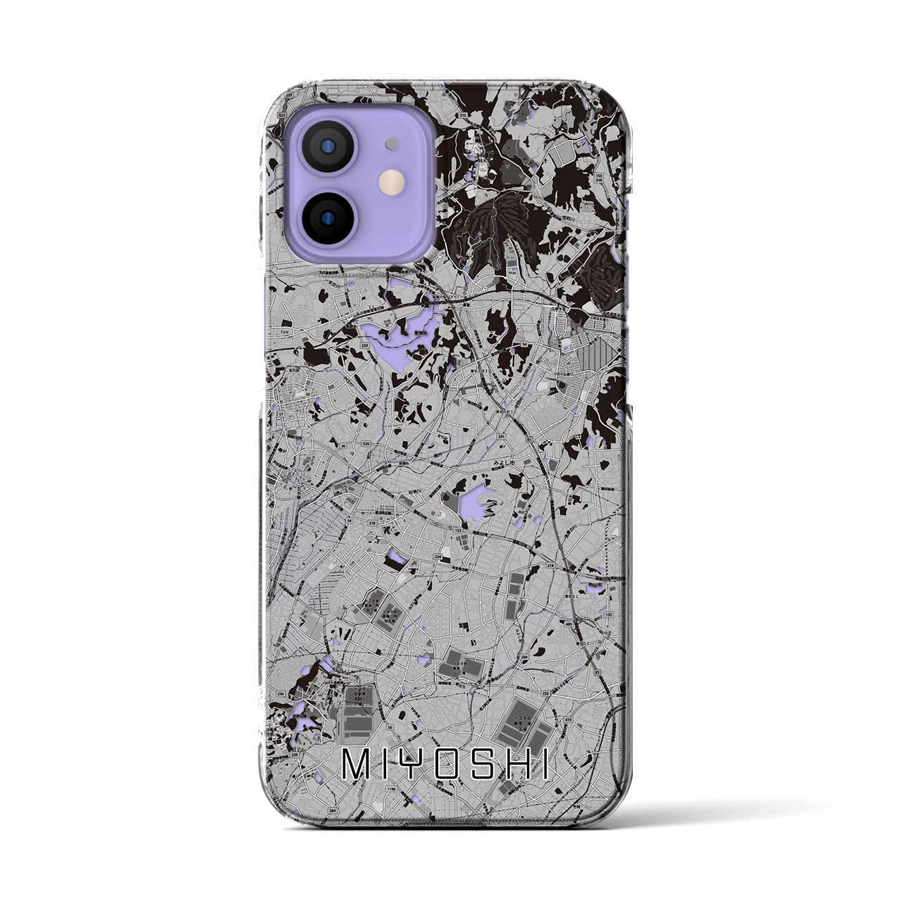 【みよし(愛知県)】地図柄iPhoneケース(クリアタイプ)