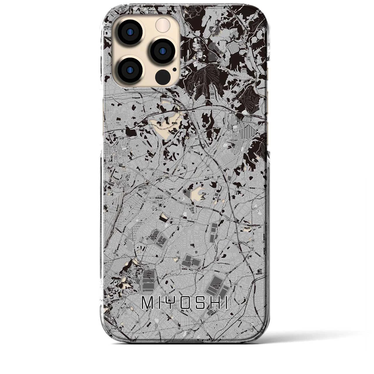 【みよし(愛知県)】地図柄iPhoneケース(クリアタイプ)