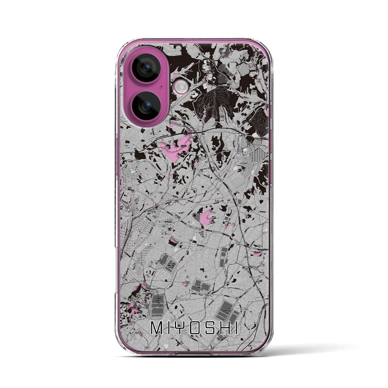 【みよし(愛知県)】地図柄iPhoneケース(クリアタイプ)