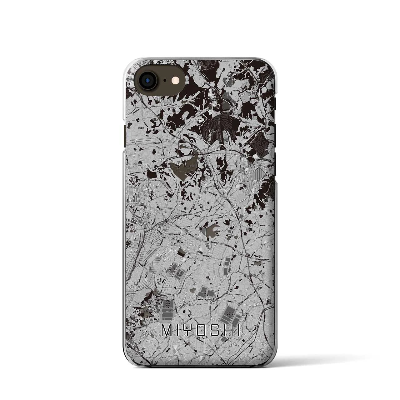 【みよし(愛知県)】地図柄iPhoneケース(クリアタイプ)