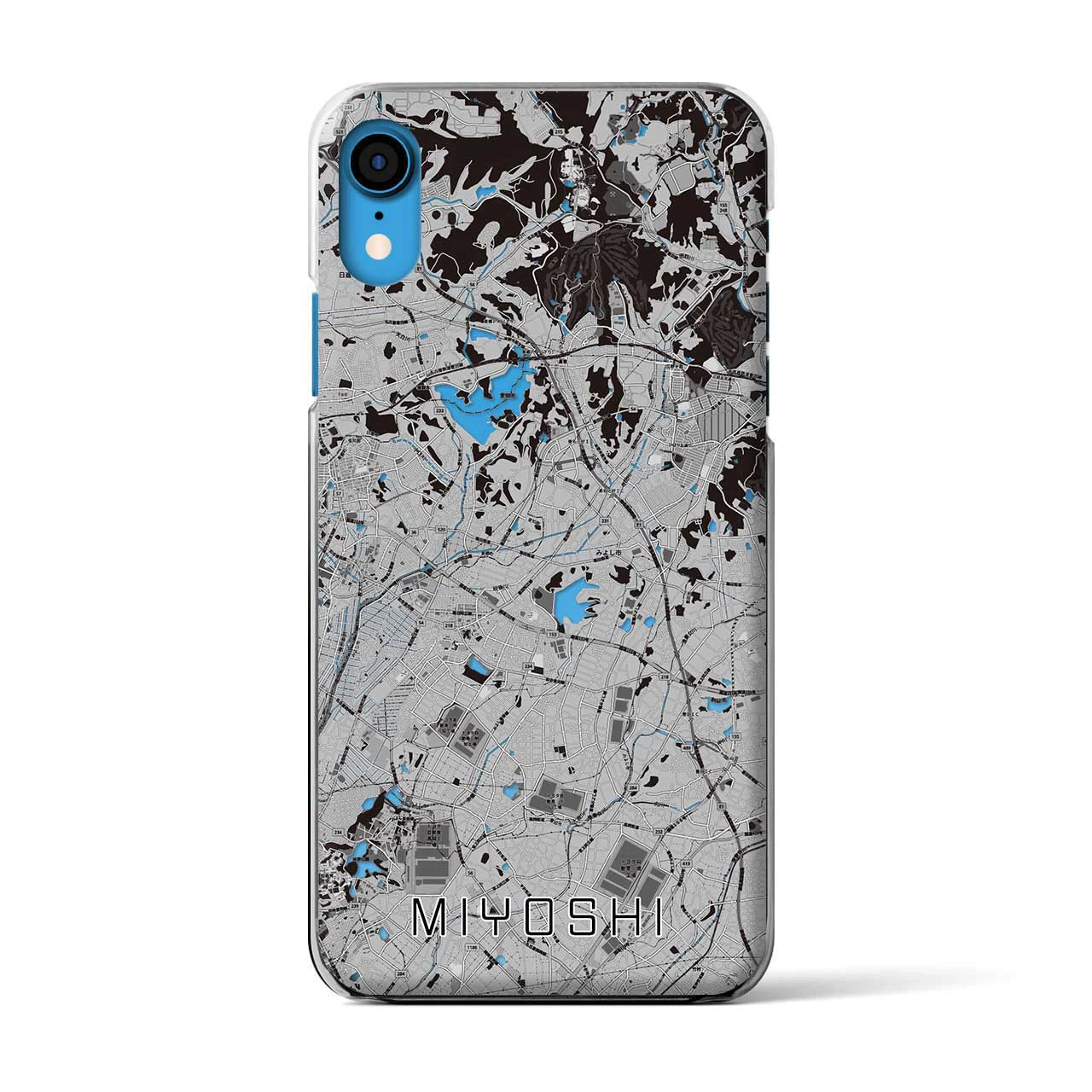 【みよし(愛知県)】地図柄iPhoneケース(クリアタイプ)