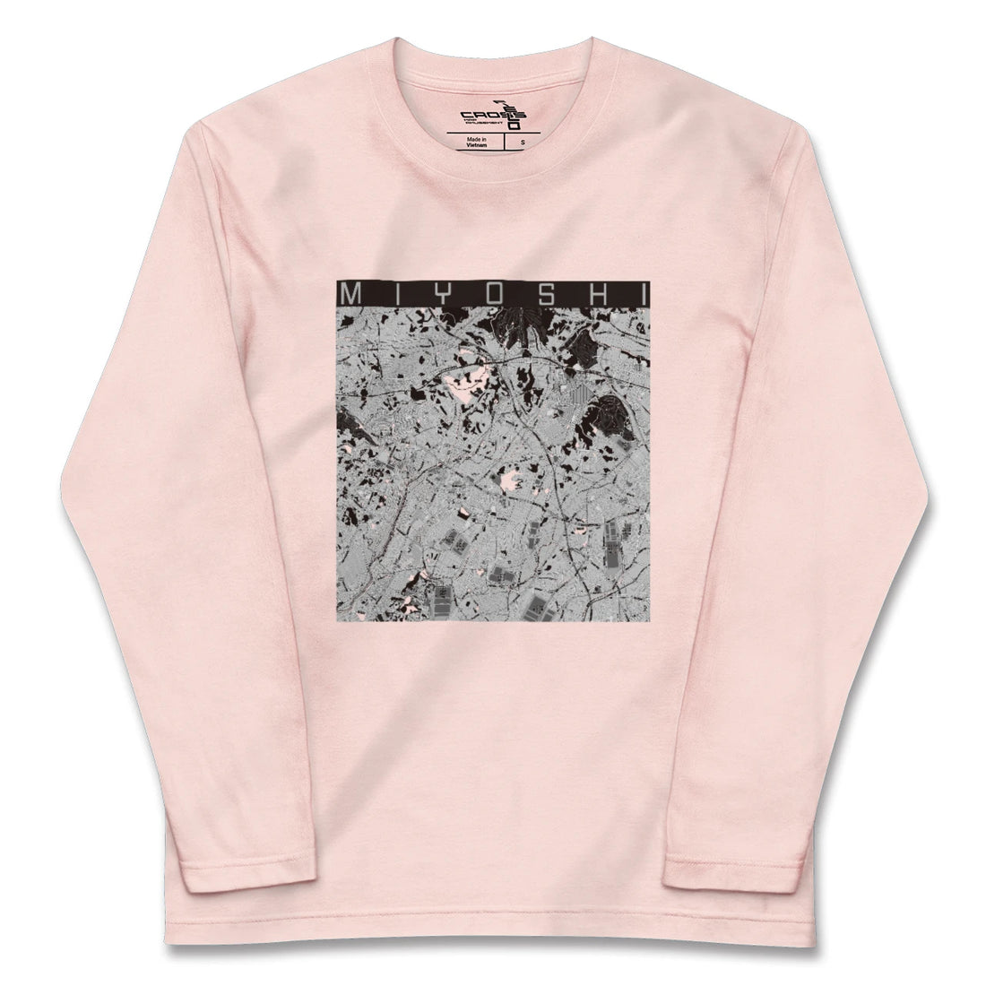 【みよし(愛知県)】地図柄ロングスリーブTシャツ