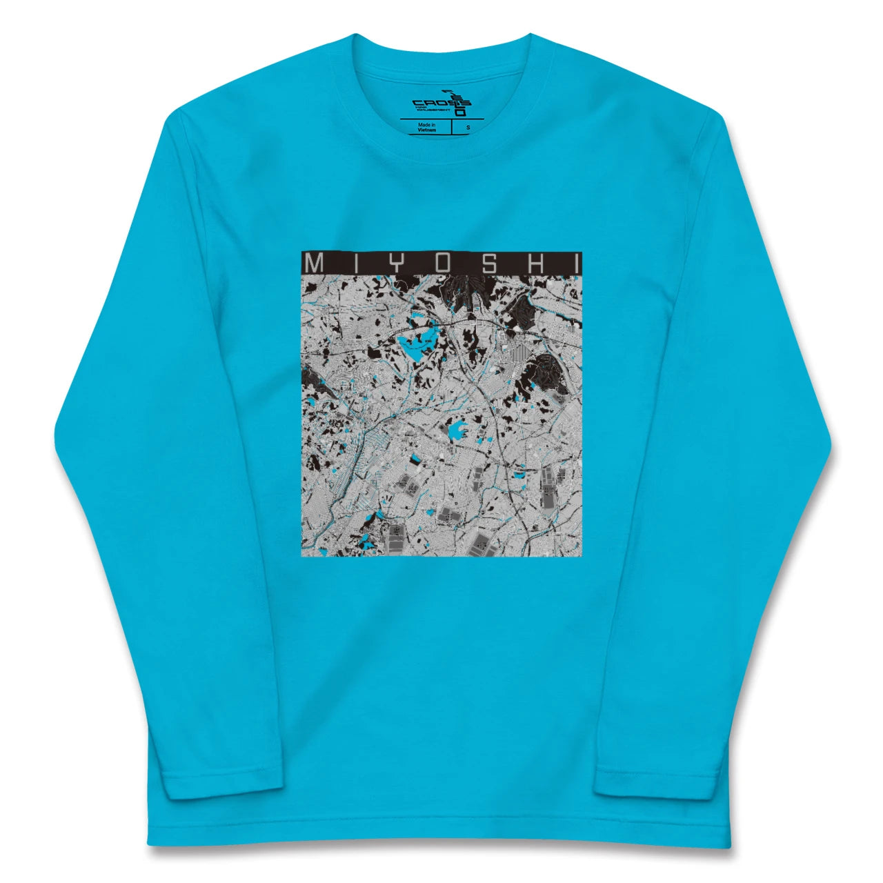 【みよし(愛知県)】地図柄ロングスリーブTシャツ
