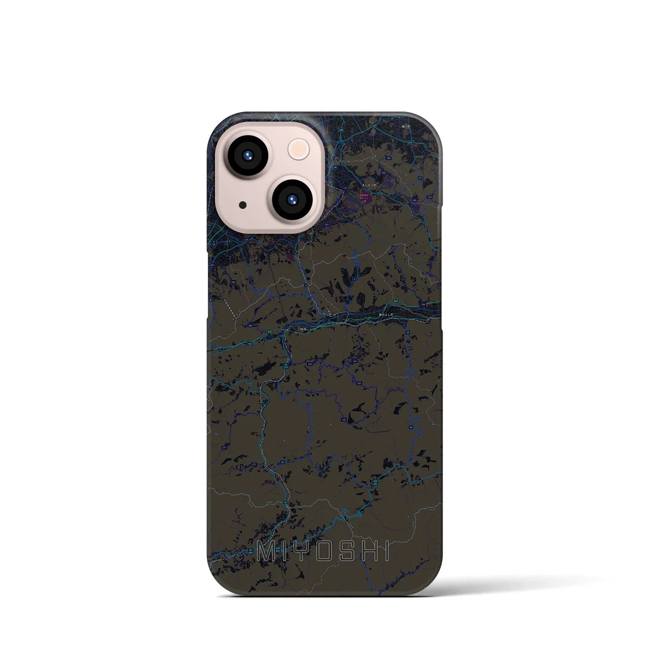 【三好(徳島県)】地図柄iPhoneケース(バックカバータイプ)