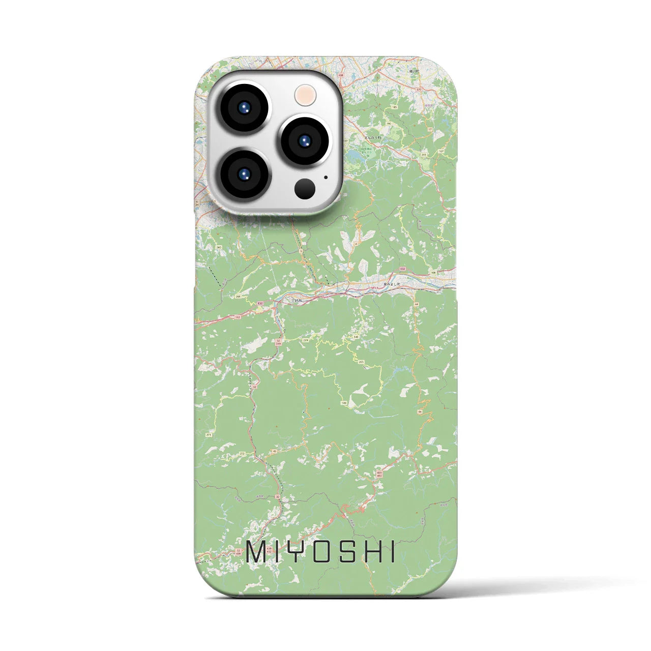 【三好(徳島県)】地図柄iPhoneケース(バックカバータイプ)