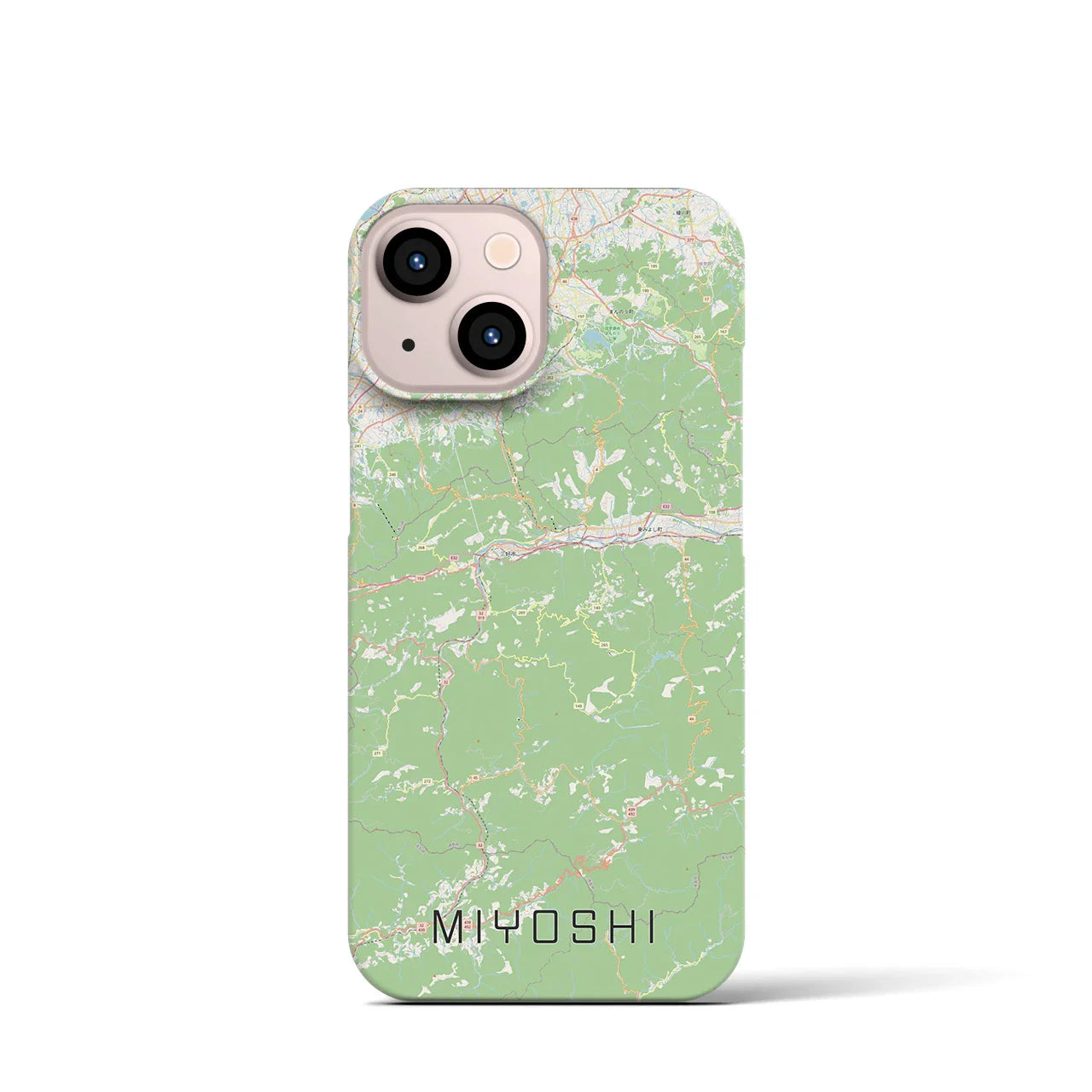 【三好(徳島県)】地図柄iPhoneケース(バックカバータイプ)