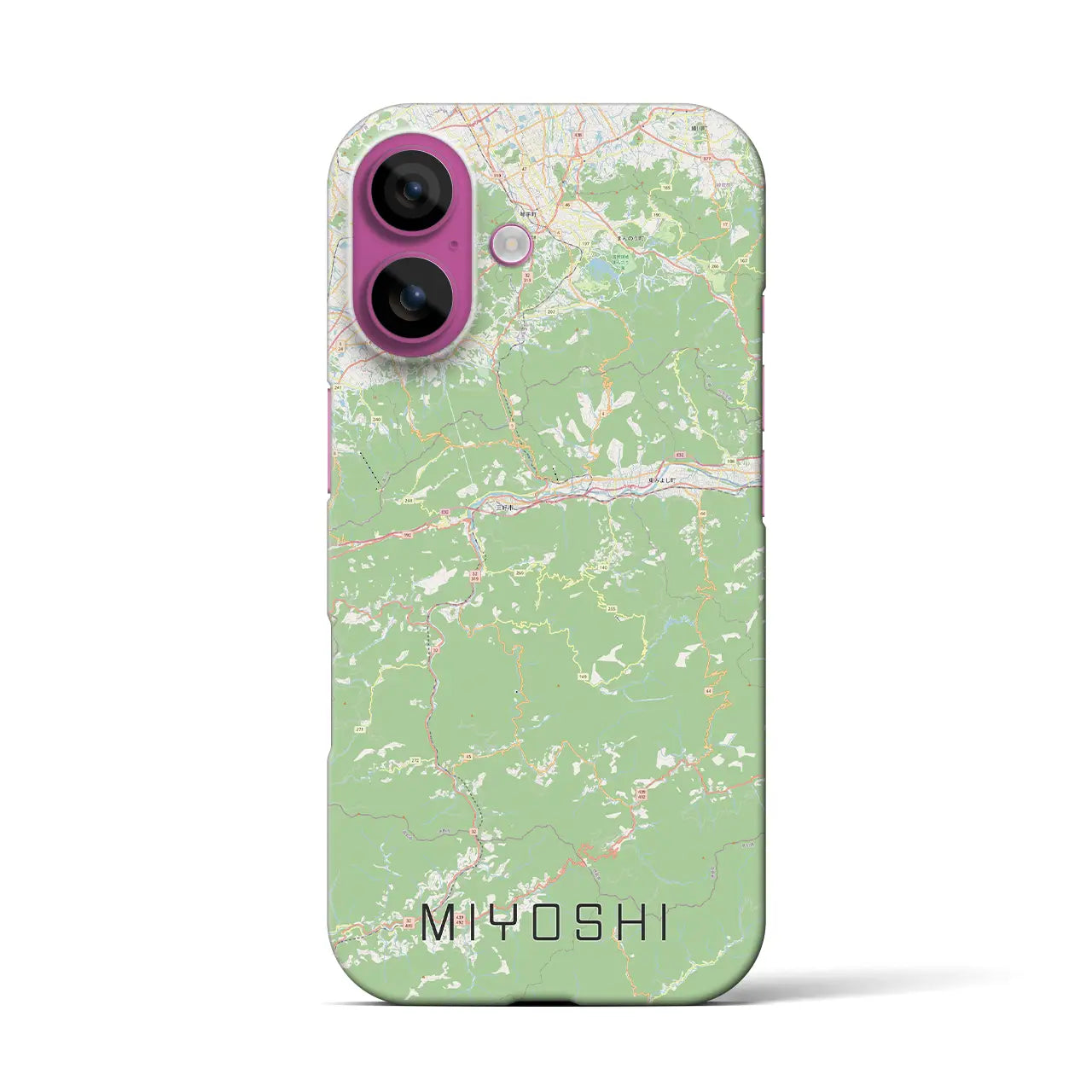 【三好(徳島県)】地図柄iPhoneケース(バックカバータイプ)