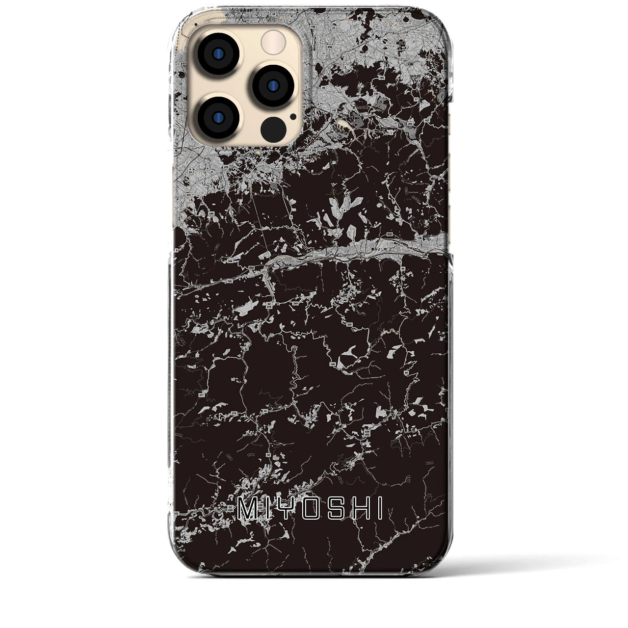 【三好(徳島県)】地図柄iPhoneケース(クリアタイプ)