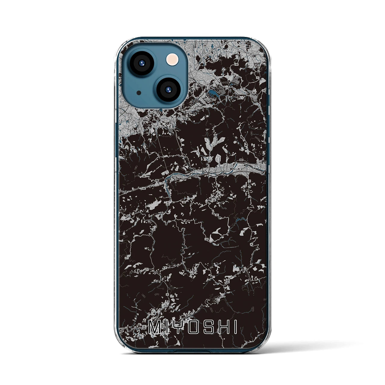 【三好(徳島県)】地図柄iPhoneケース(クリアタイプ)