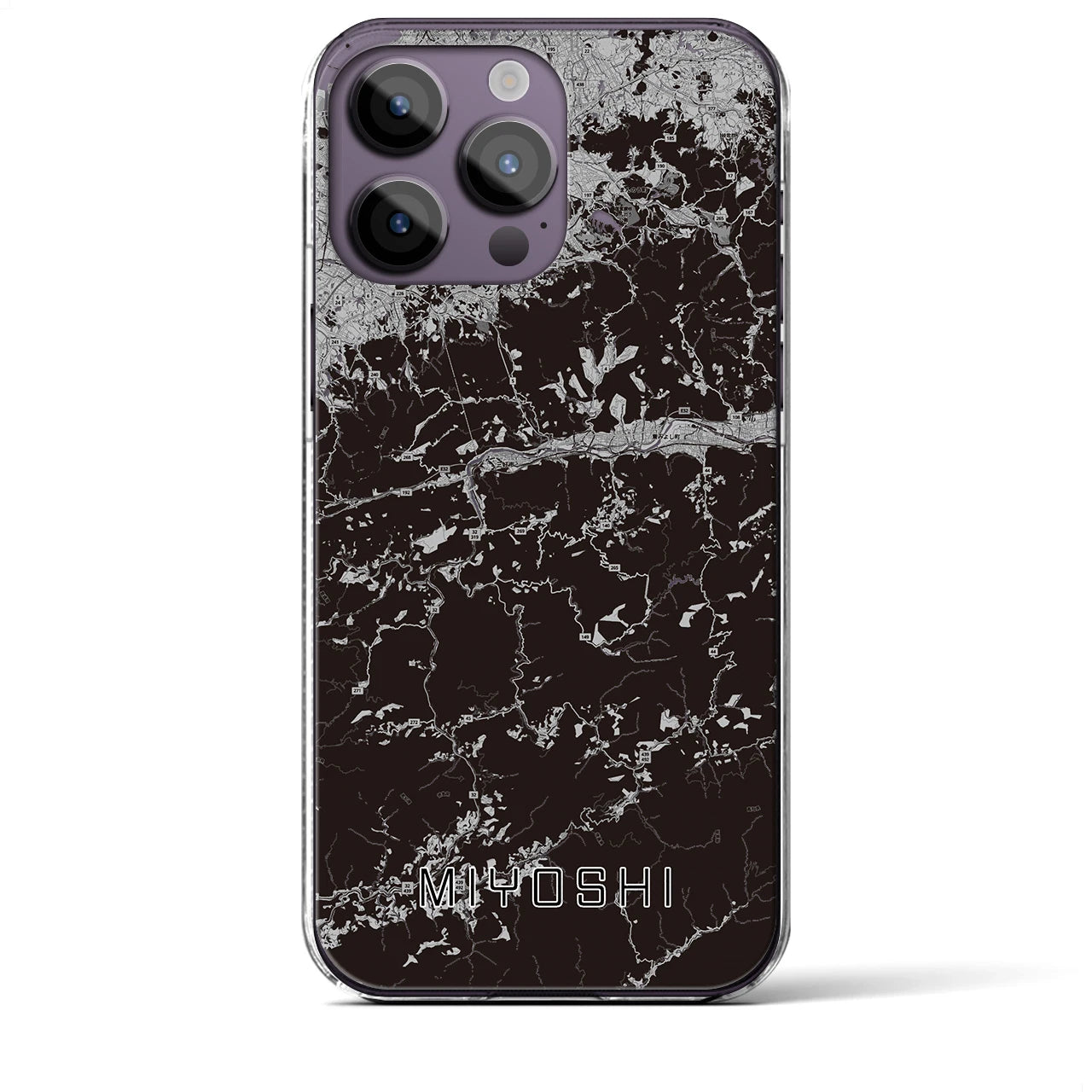 【三好(徳島県)】地図柄iPhoneケース(クリアタイプ)