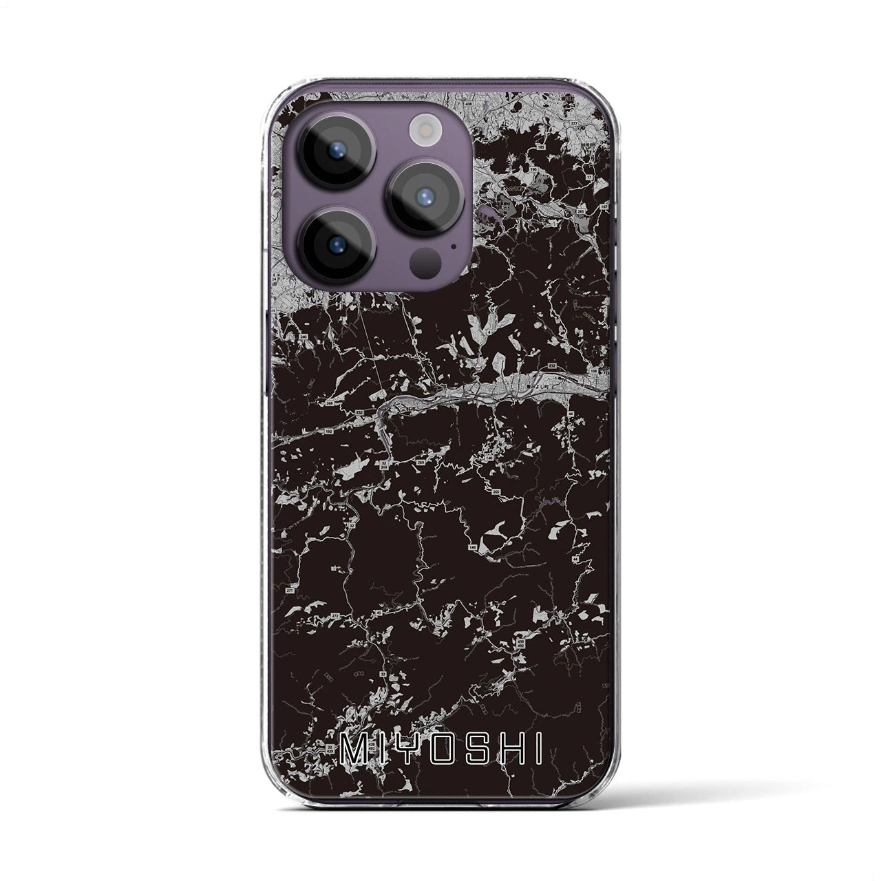 【三好(徳島県)】地図柄iPhoneケース(クリアタイプ)