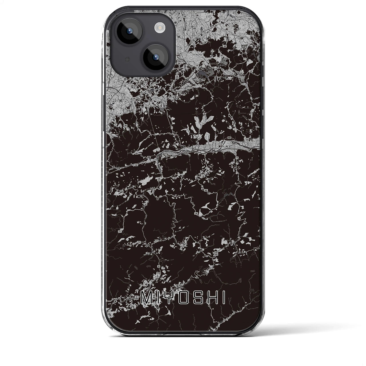 【三好(徳島県)】地図柄iPhoneケース(クリアタイプ)