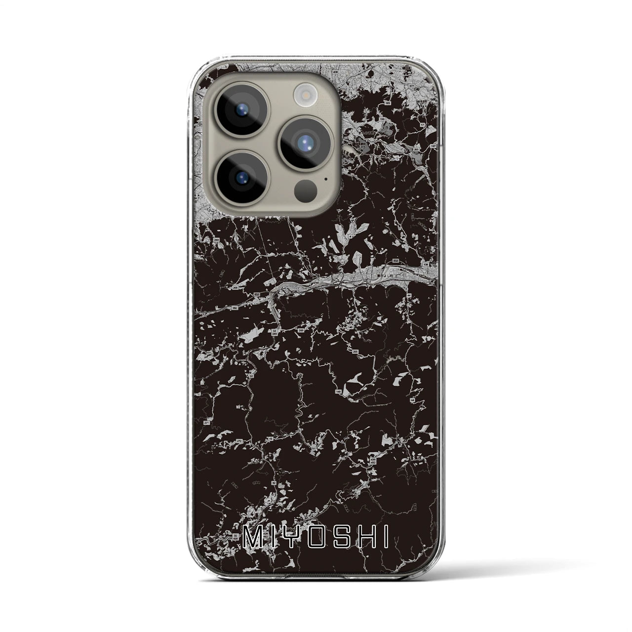 【三好(徳島県)】地図柄iPhoneケース(クリアタイプ)