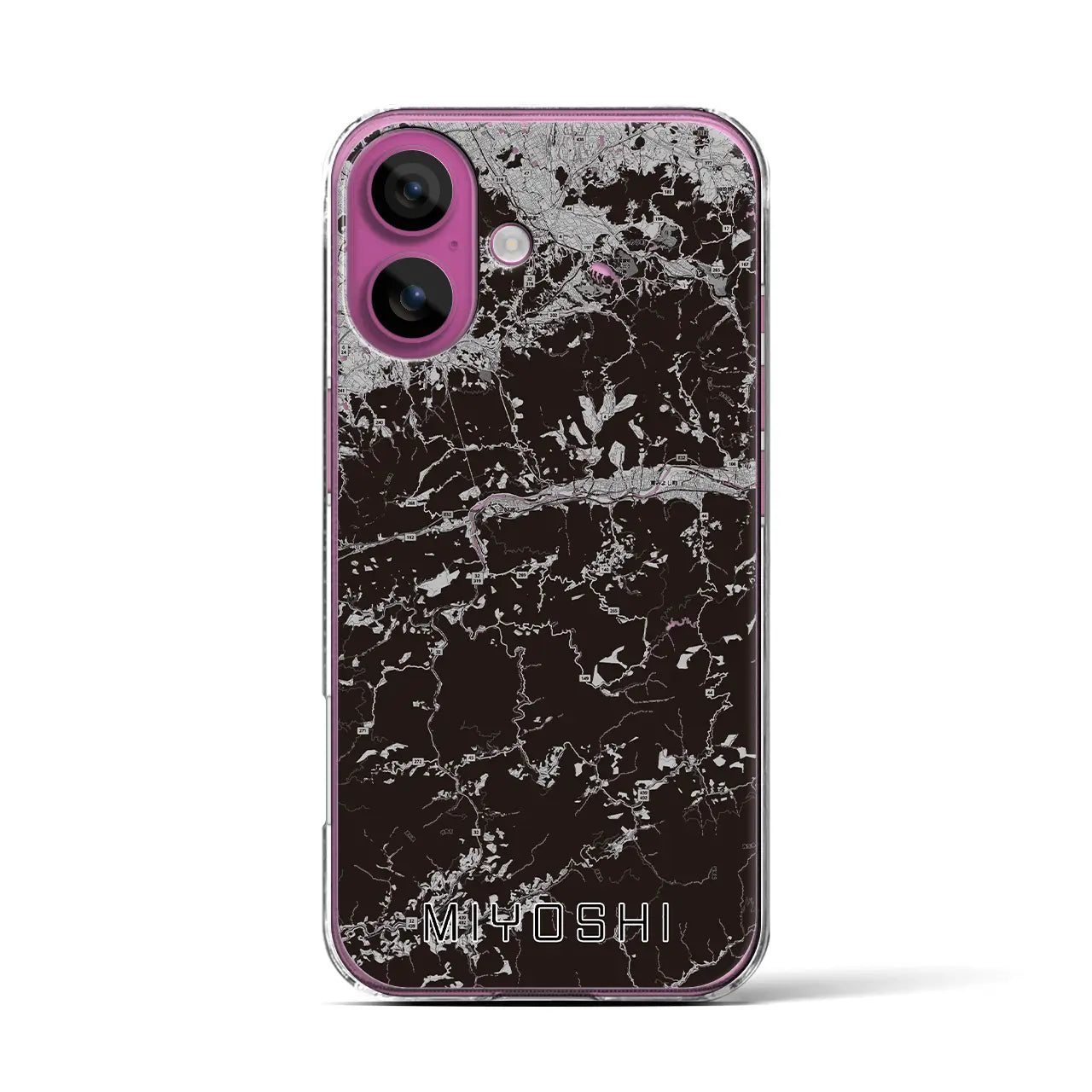 【三好(徳島県)】地図柄iPhoneケース(クリアタイプ)