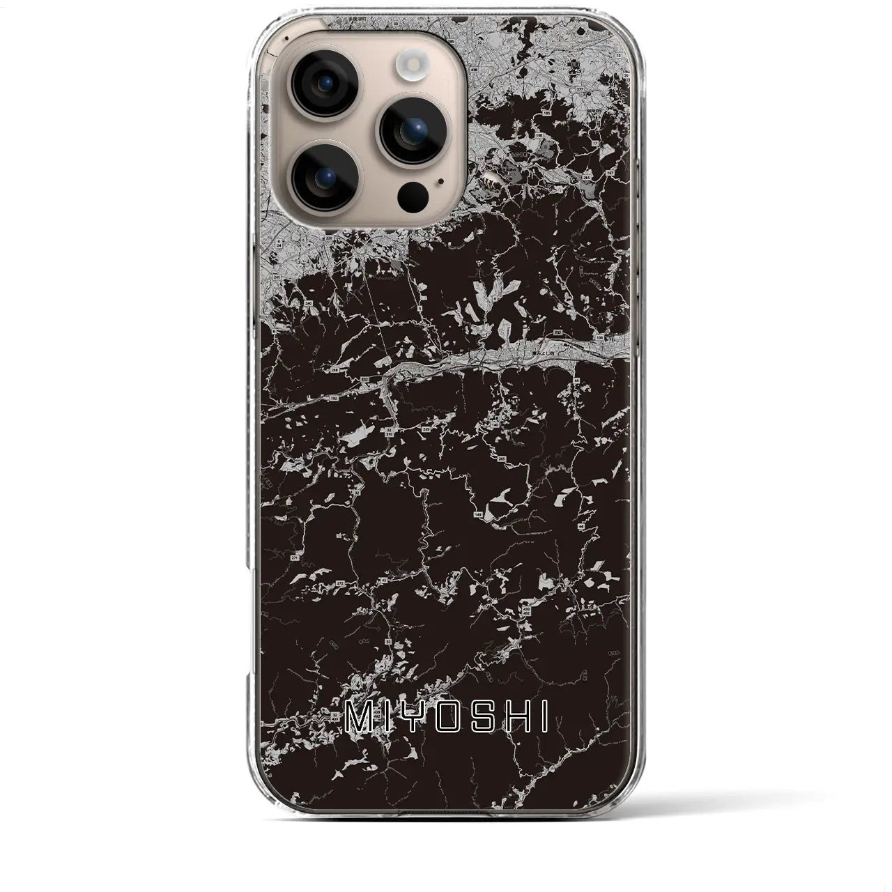 【三好(徳島県)】地図柄iPhoneケース(クリアタイプ)