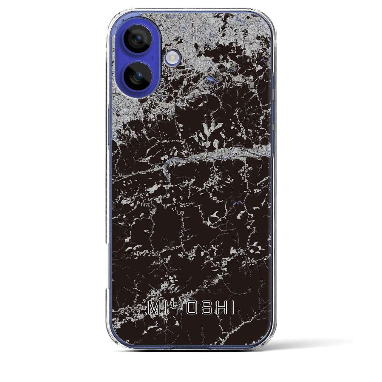 【三好(徳島県)】地図柄iPhoneケース(クリアタイプ)