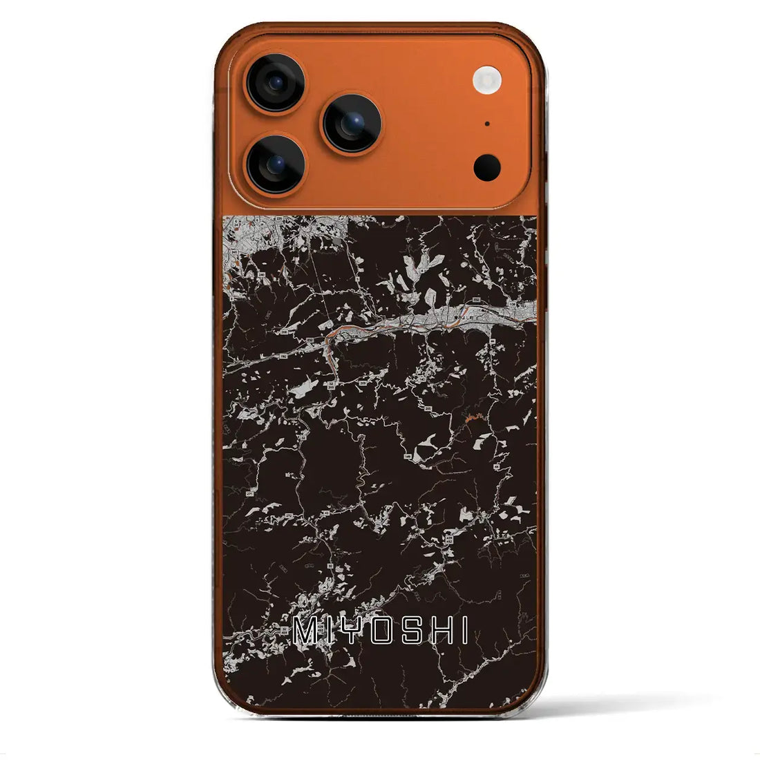 【三好(徳島県)】地図柄iPhoneケース(クリアタイプ)