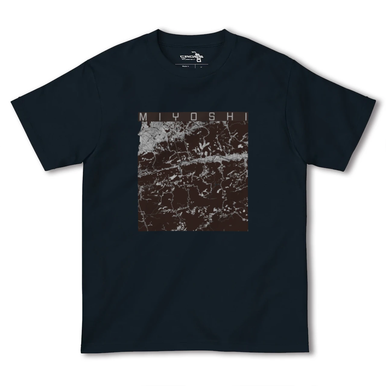 【三好(徳島県)】地図柄ヘビーウェイトTシャツ