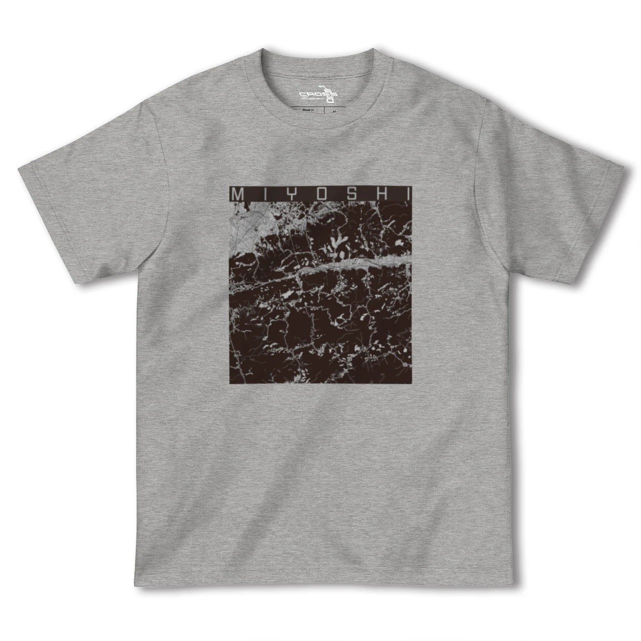 【三好(徳島県)】地図柄ヘビーウェイトTシャツ