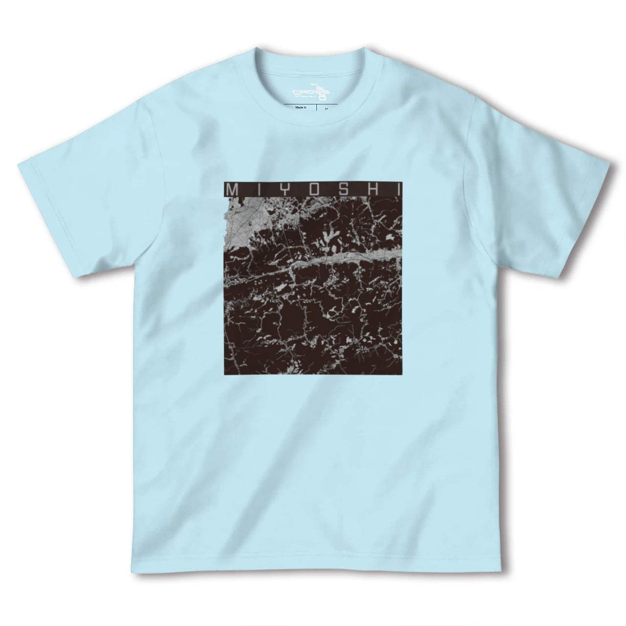 【三好(徳島県)】地図柄ヘビーウェイトTシャツ