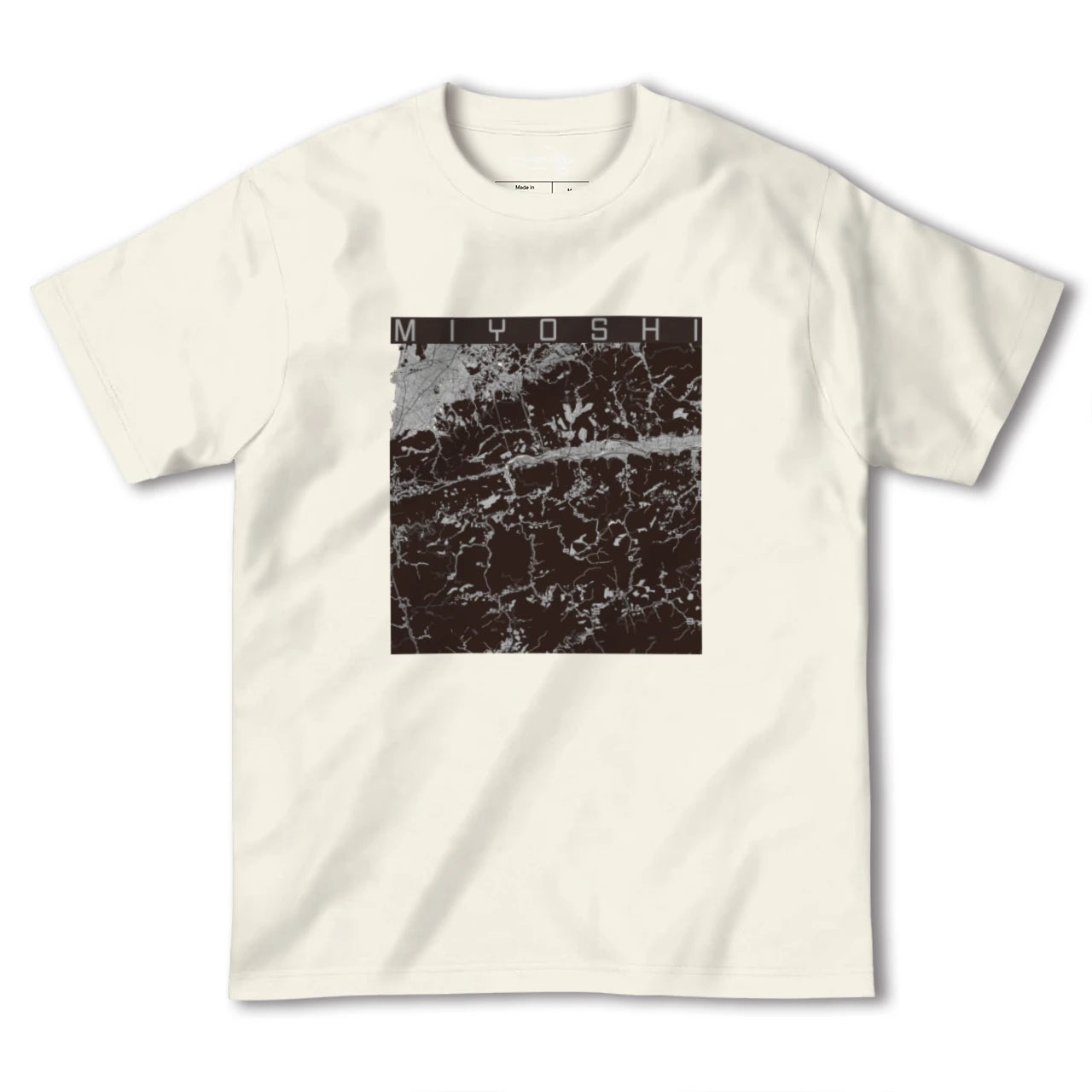 【三好(徳島県)】地図柄ヘビーウェイトTシャツ