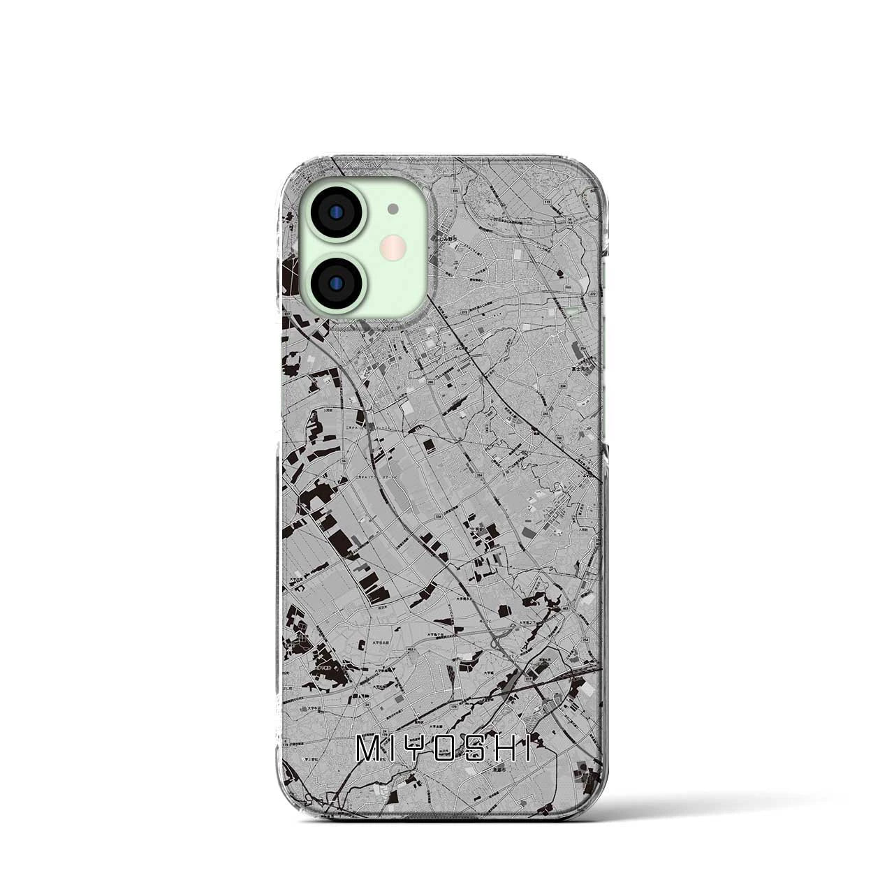 【三芳(埼玉県)】地図柄iPhoneケース(クリアタイプ)