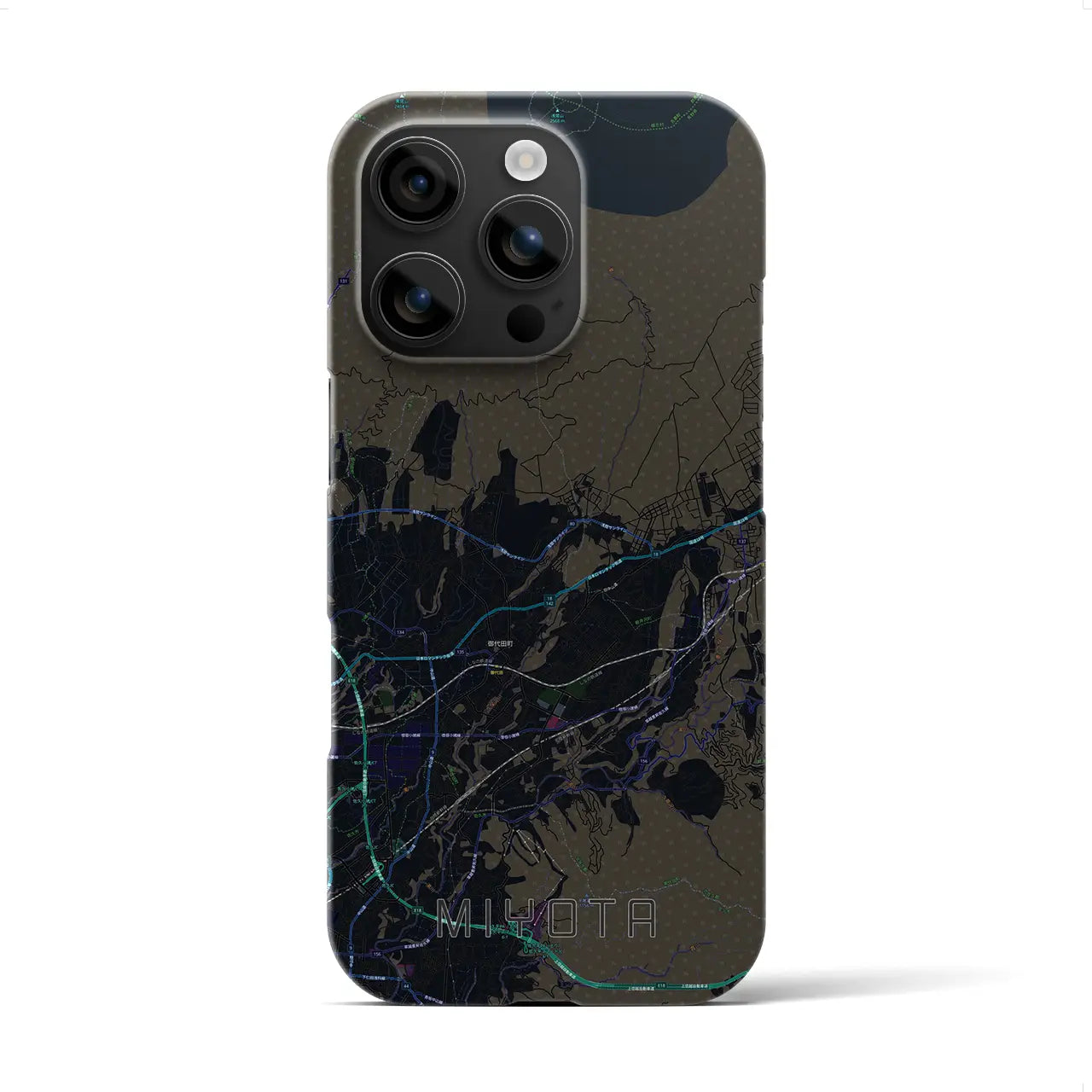 【御代田(長野県)】地図柄iPhoneケース(バックカバータイプ)