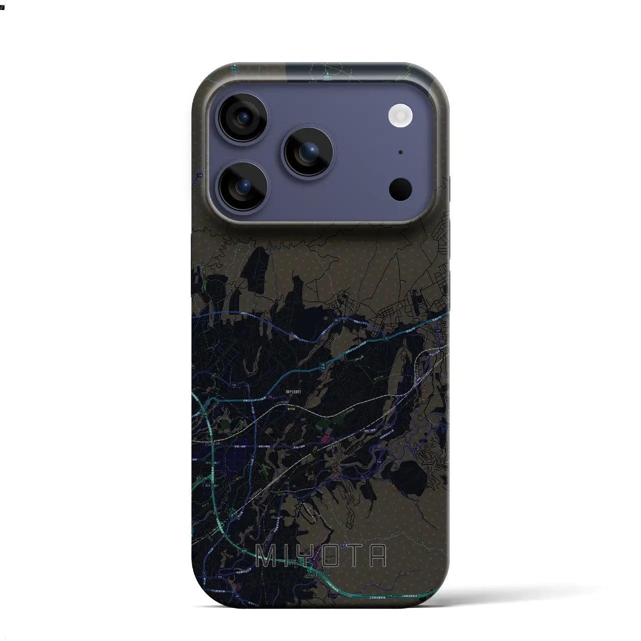 【御代田(長野県)】地図柄iPhoneケース(バックカバータイプ)