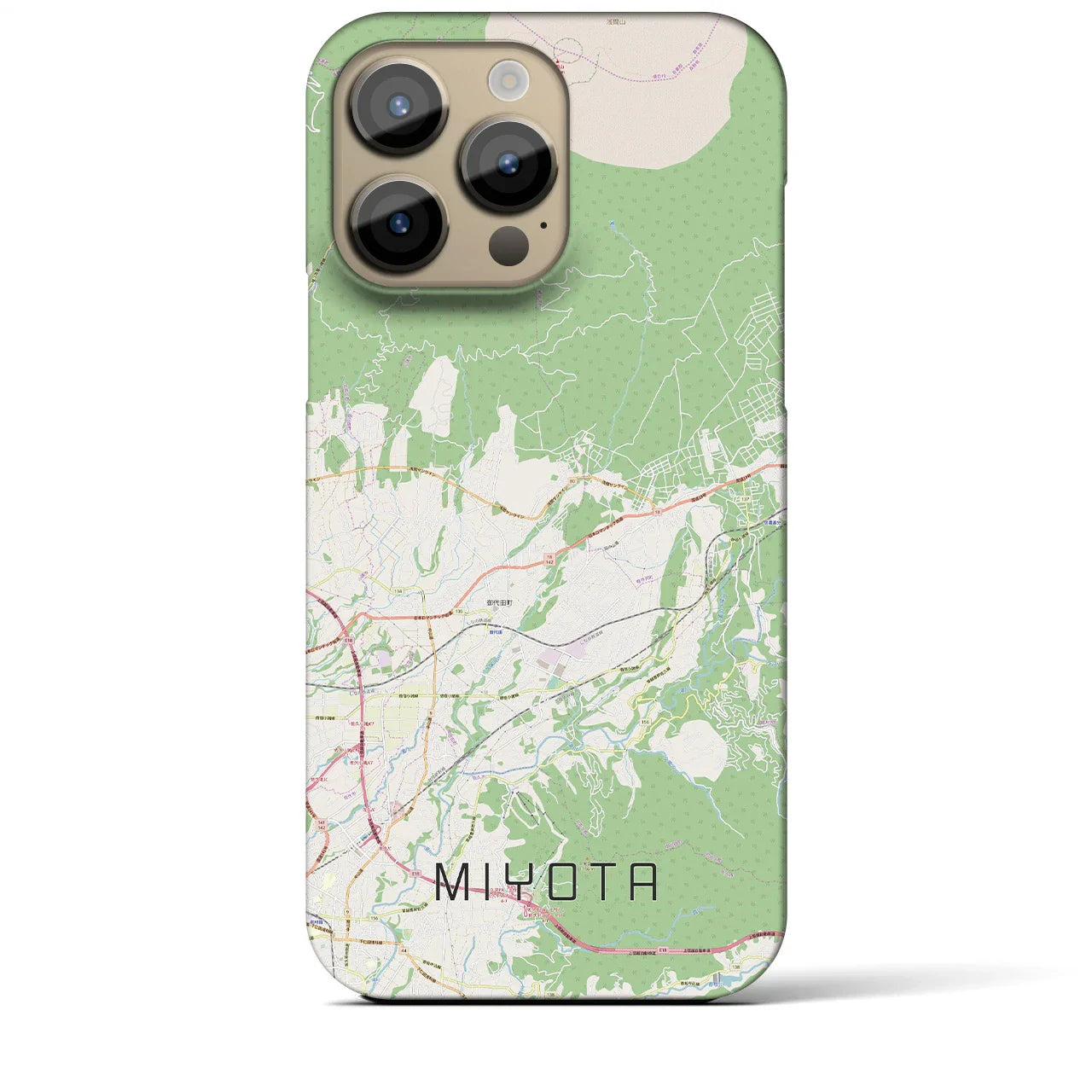 【御代田(長野県)】地図柄iPhoneケース(バックカバータイプ)