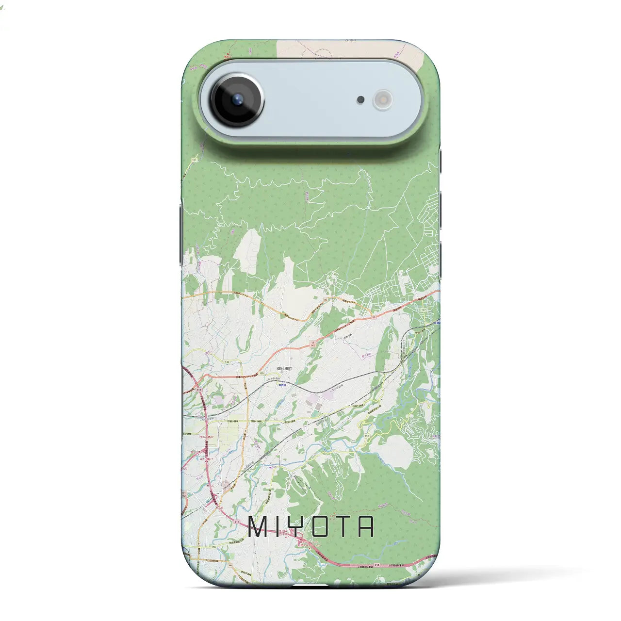 【御代田(長野県)】地図柄iPhoneケース(バックカバータイプ)