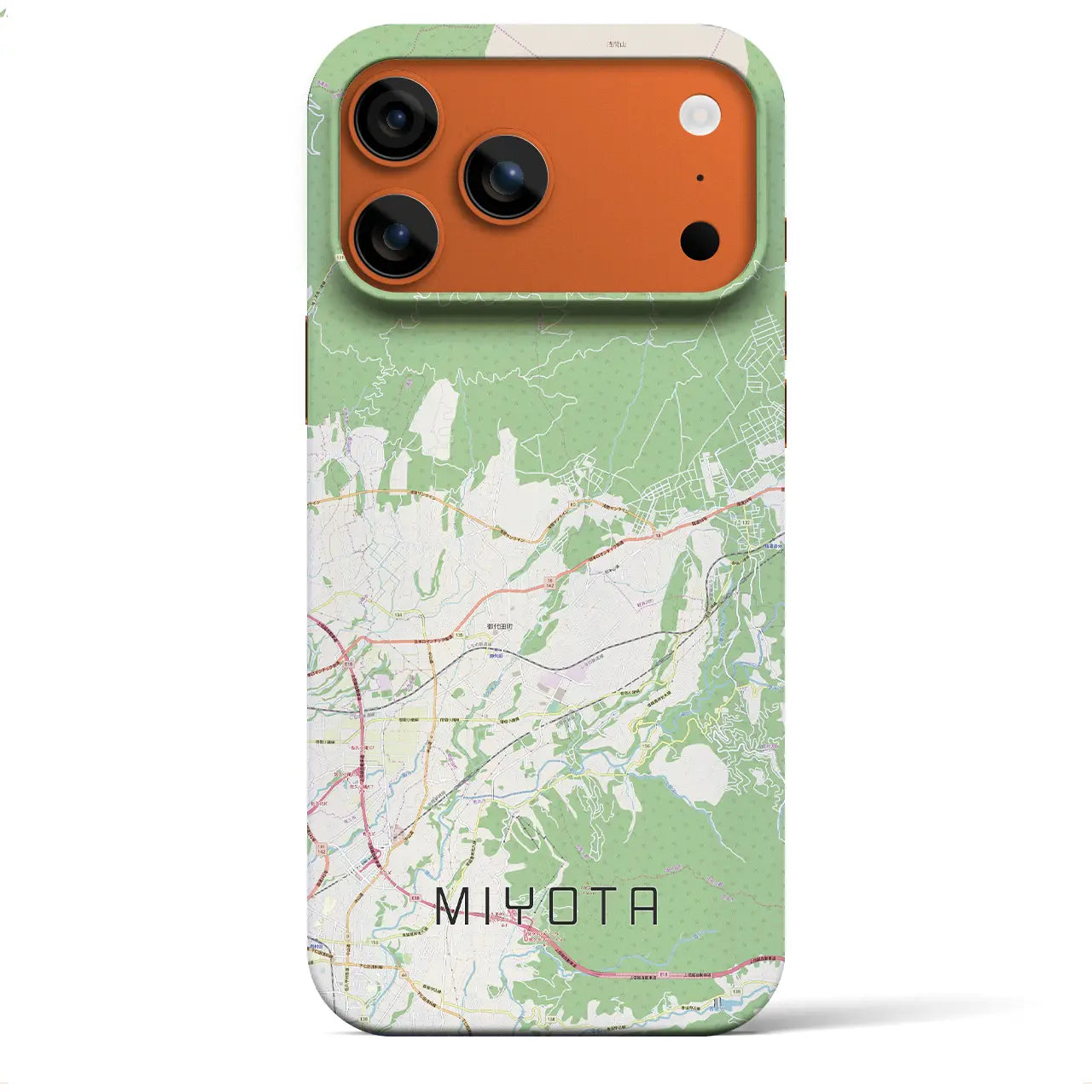 【御代田(長野県)】地図柄iPhoneケース(バックカバータイプ)