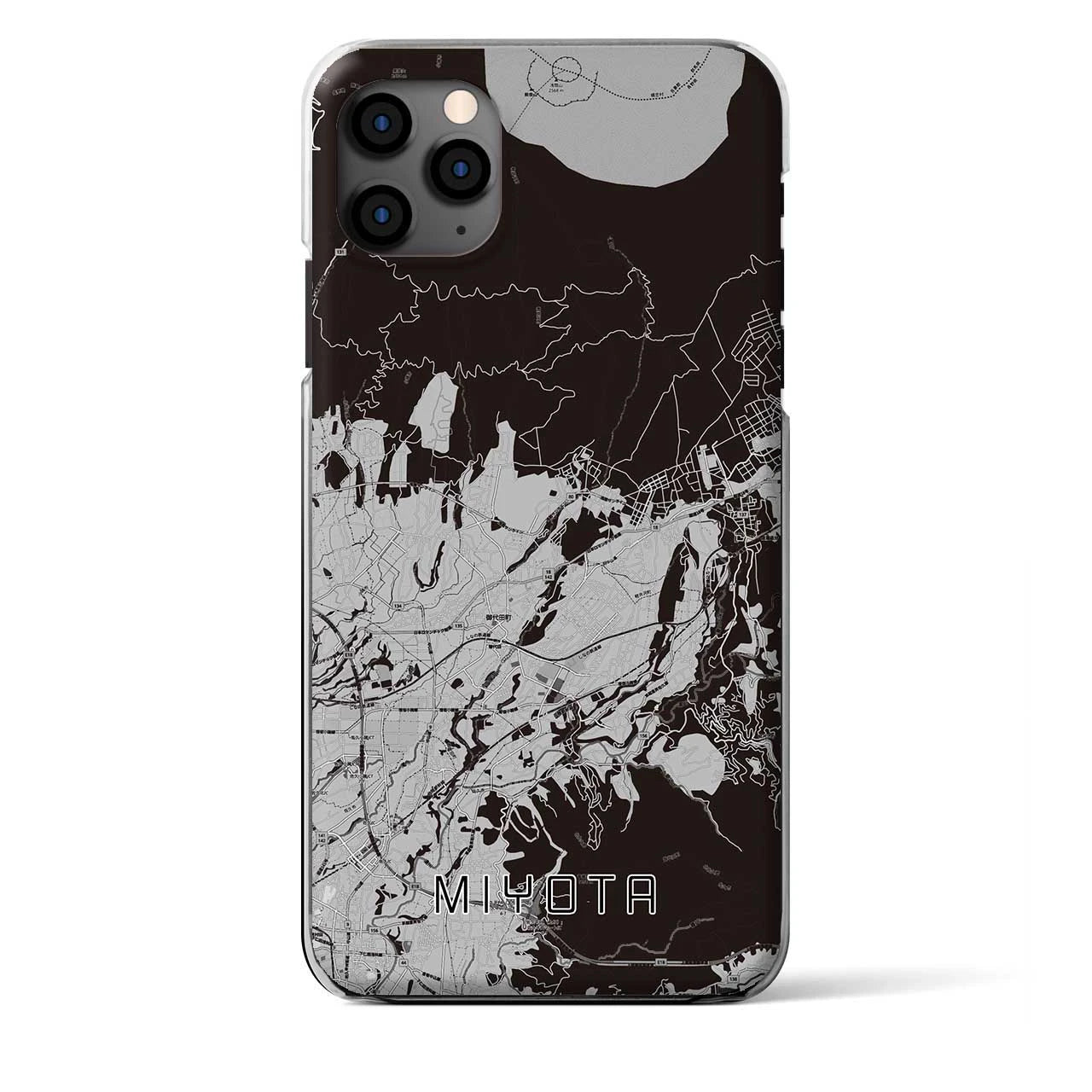 【御代田(長野県)】地図柄iPhoneケース(クリアタイプ)