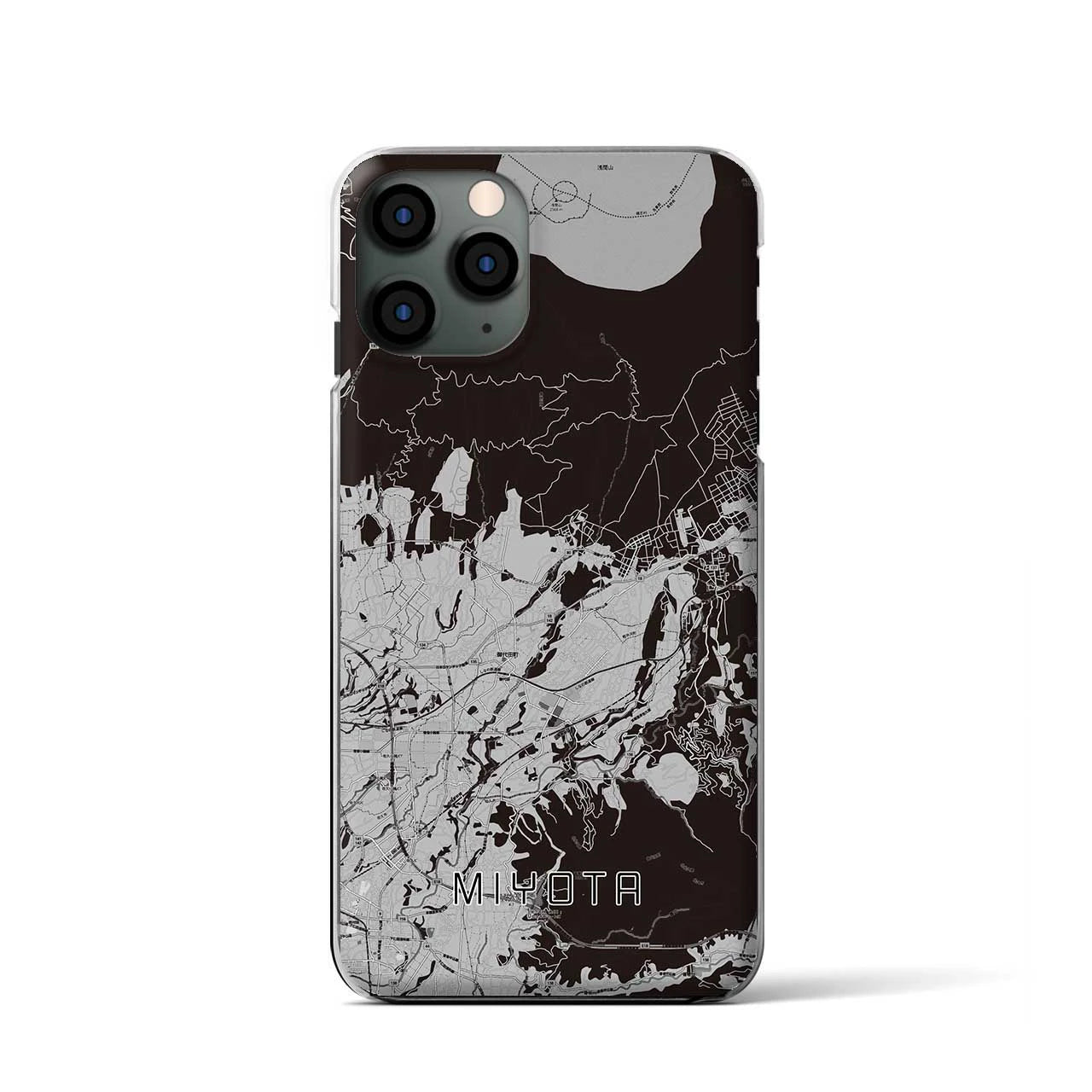 【御代田(長野県)】地図柄iPhoneケース(クリアタイプ)