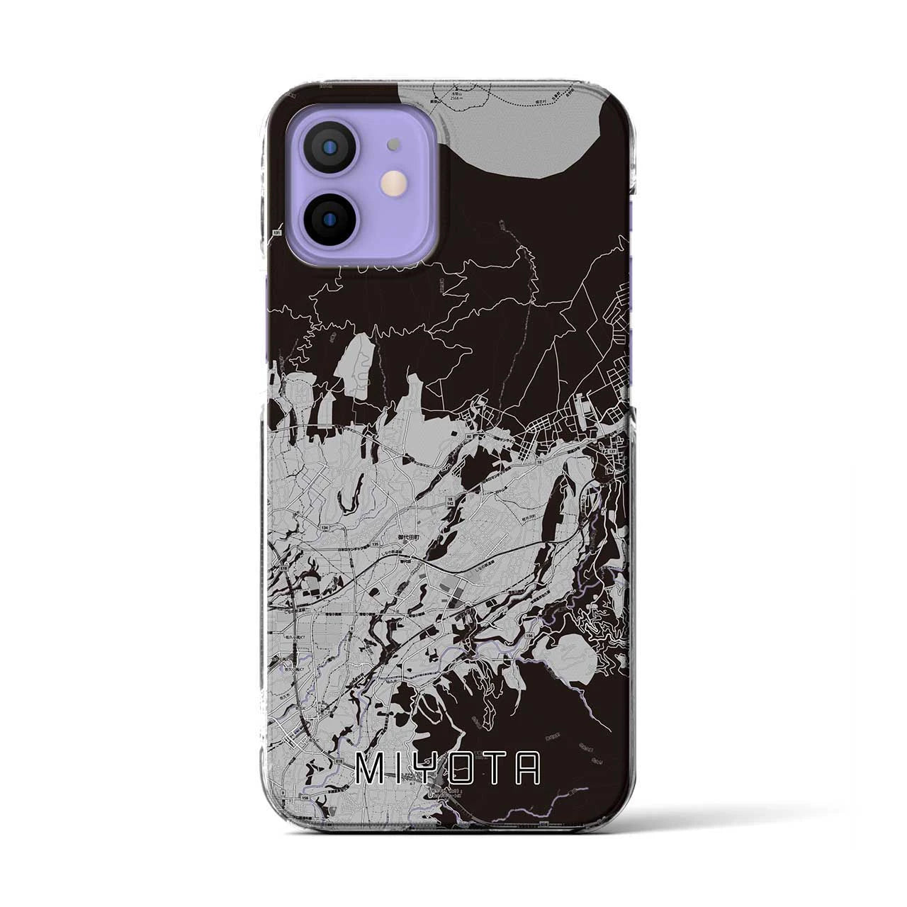 【御代田(長野県)】地図柄iPhoneケース(クリアタイプ)