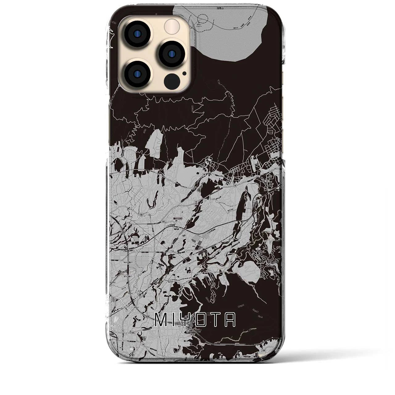 【御代田(長野県)】地図柄iPhoneケース(クリアタイプ)