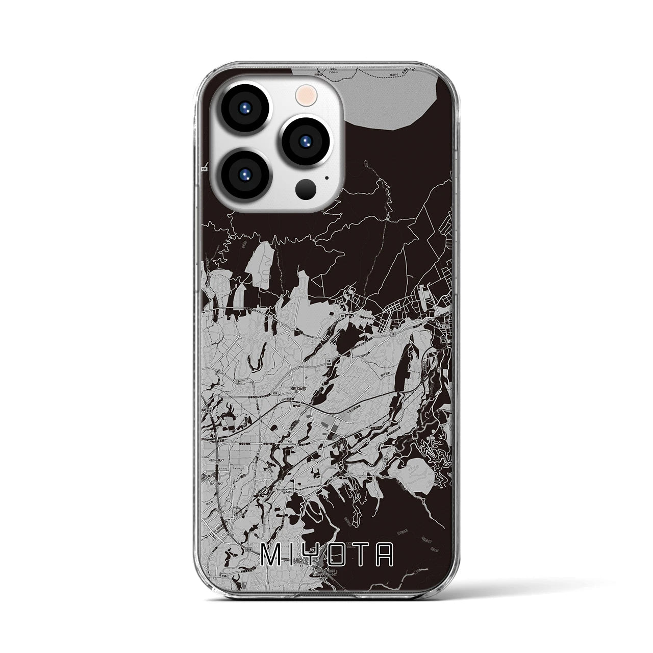 【御代田(長野県)】地図柄iPhoneケース(クリアタイプ)