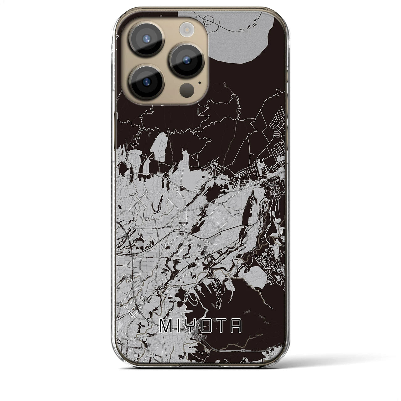 【御代田(長野県)】地図柄iPhoneケース(クリアタイプ)