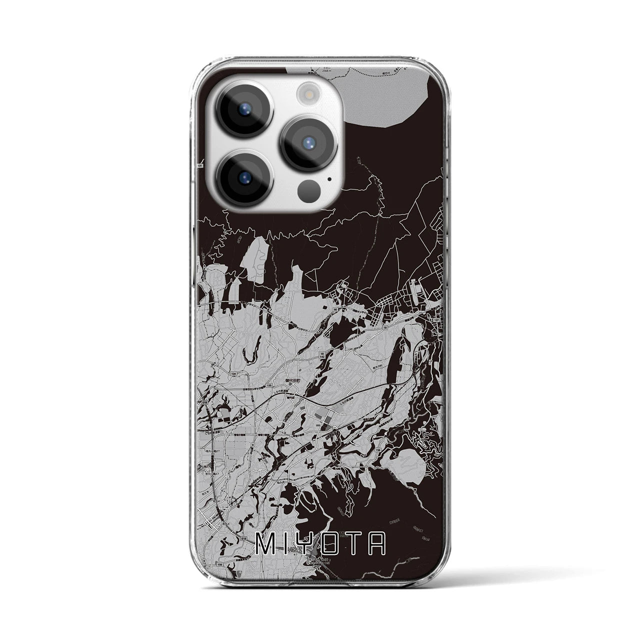 【御代田(長野県)】地図柄iPhoneケース(クリアタイプ)