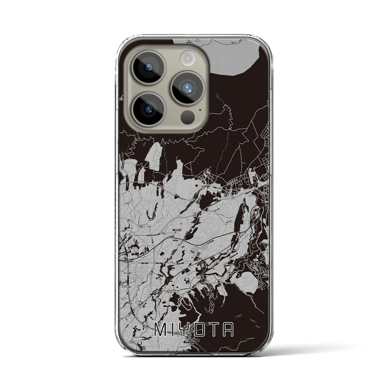 【御代田(長野県)】地図柄iPhoneケース(クリアタイプ)