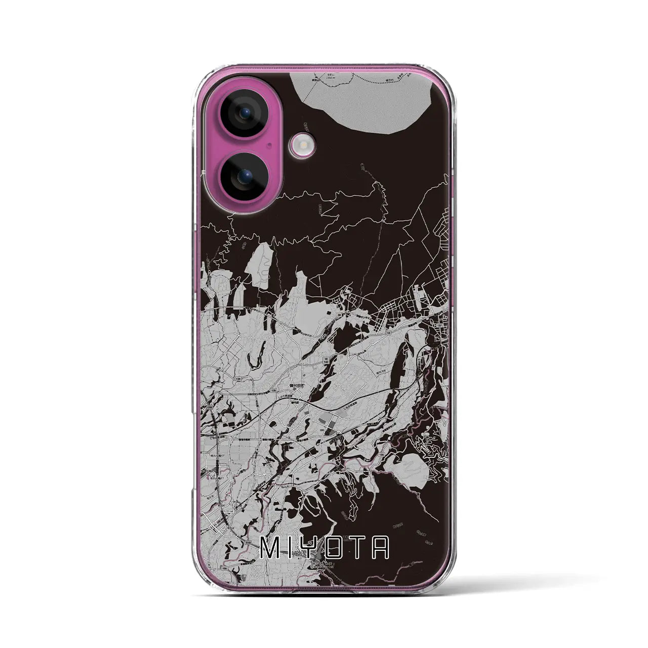 【御代田(長野県)】地図柄iPhoneケース(クリアタイプ)