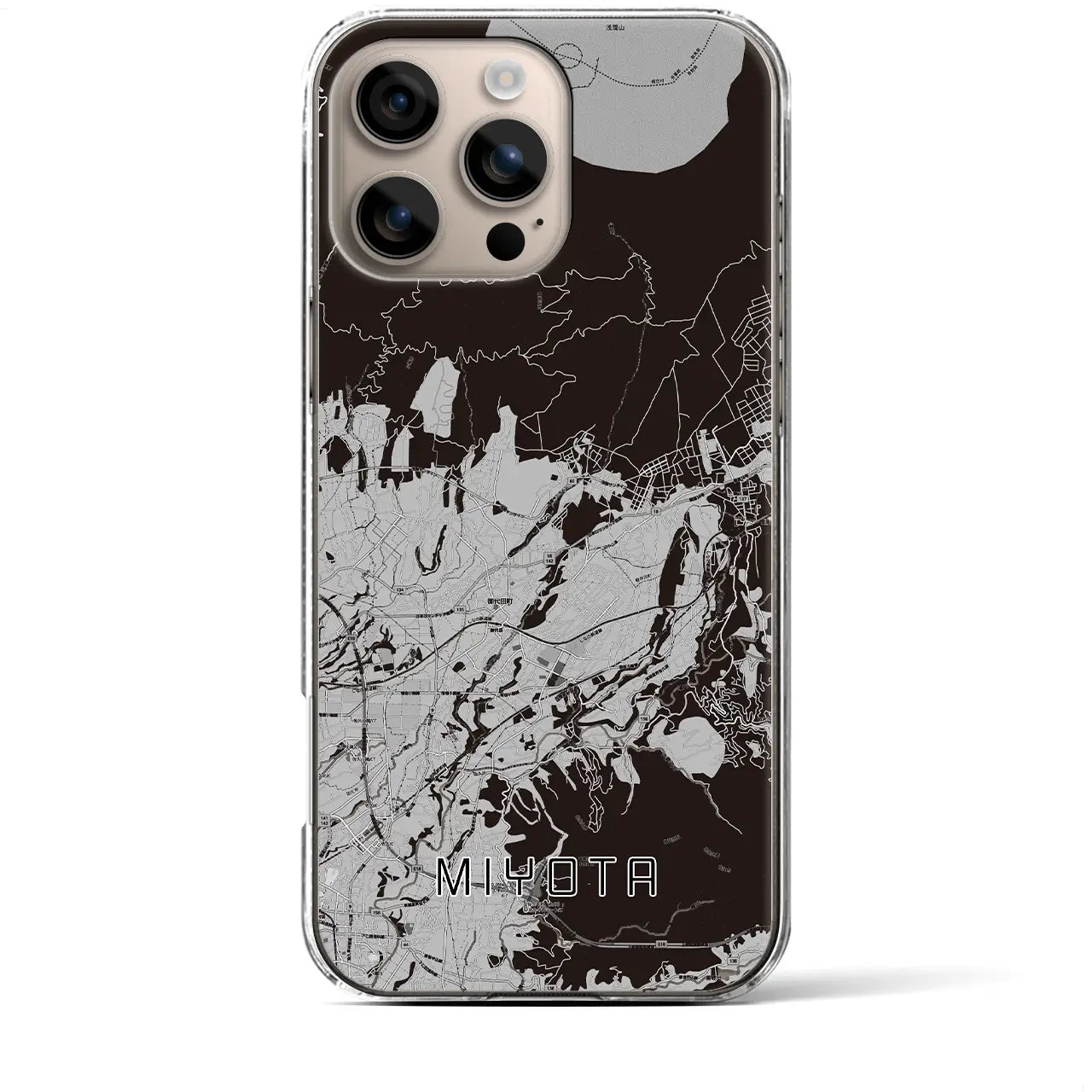 【御代田(長野県)】地図柄iPhoneケース(クリアタイプ)