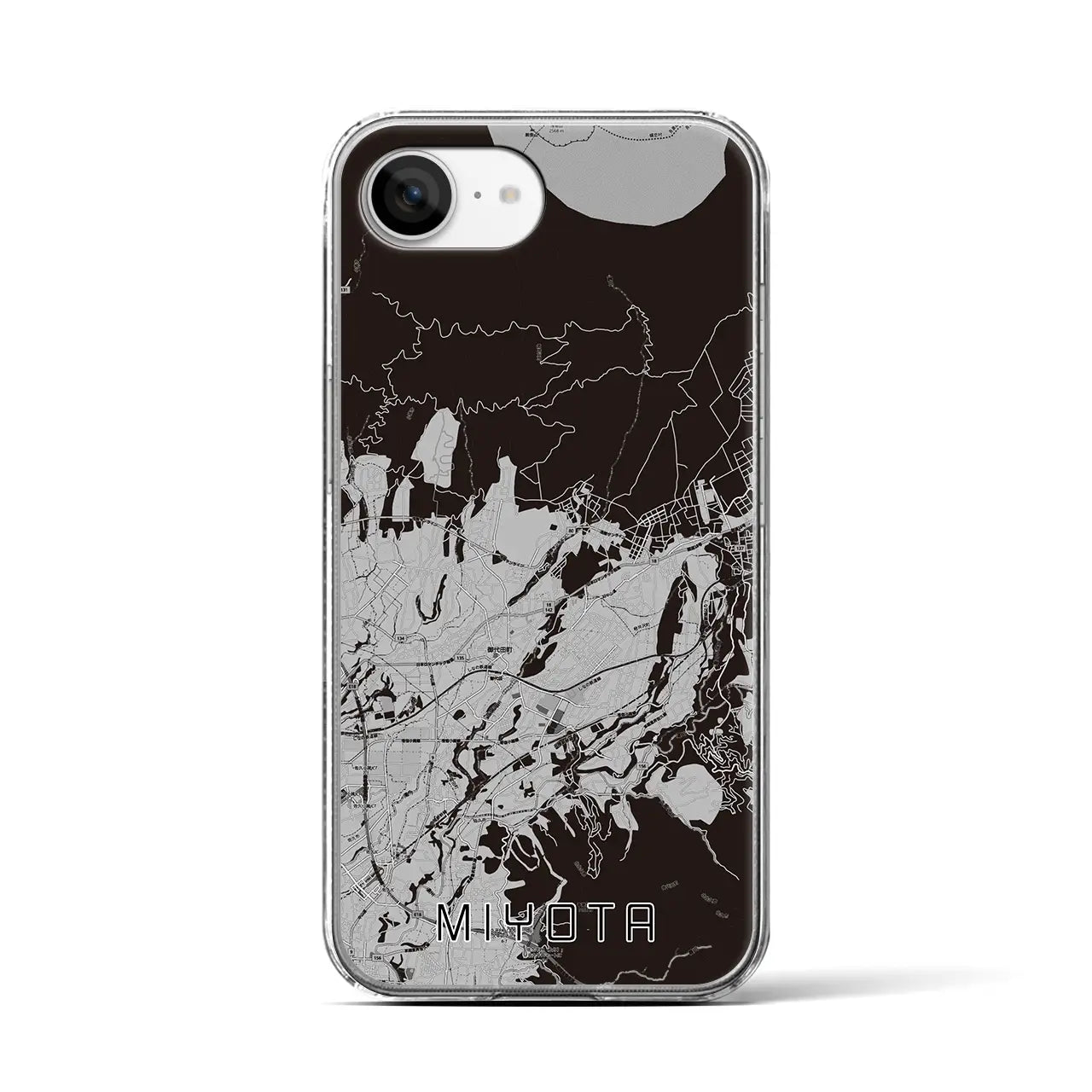 【御代田(長野県)】地図柄iPhoneケース(クリアタイプ)