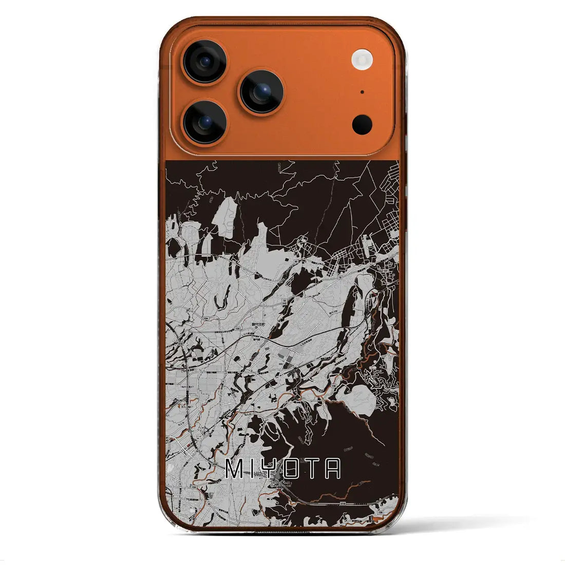 【御代田(長野県)】地図柄iPhoneケース(クリアタイプ)