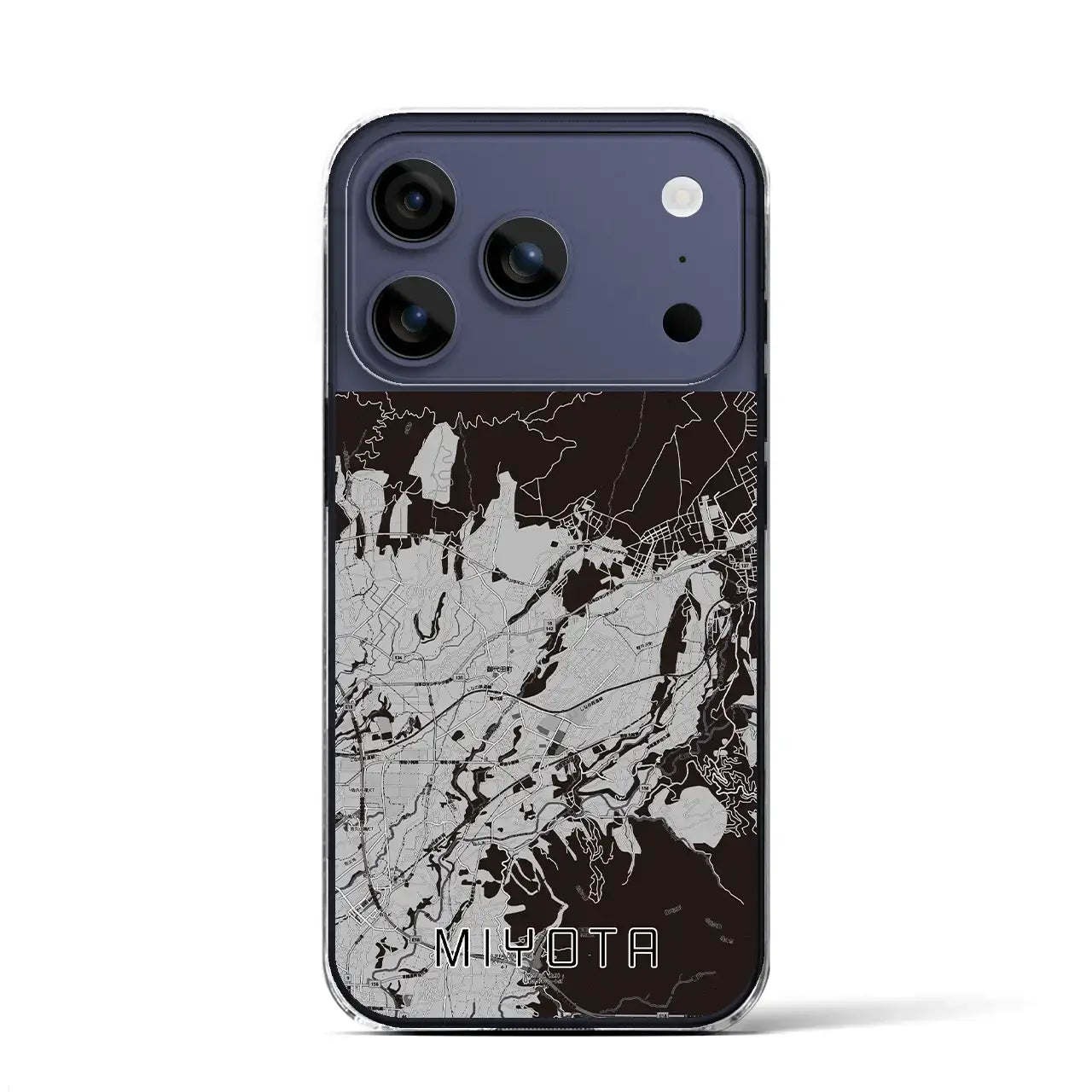 【御代田(長野県)】地図柄iPhoneケース(クリアタイプ)