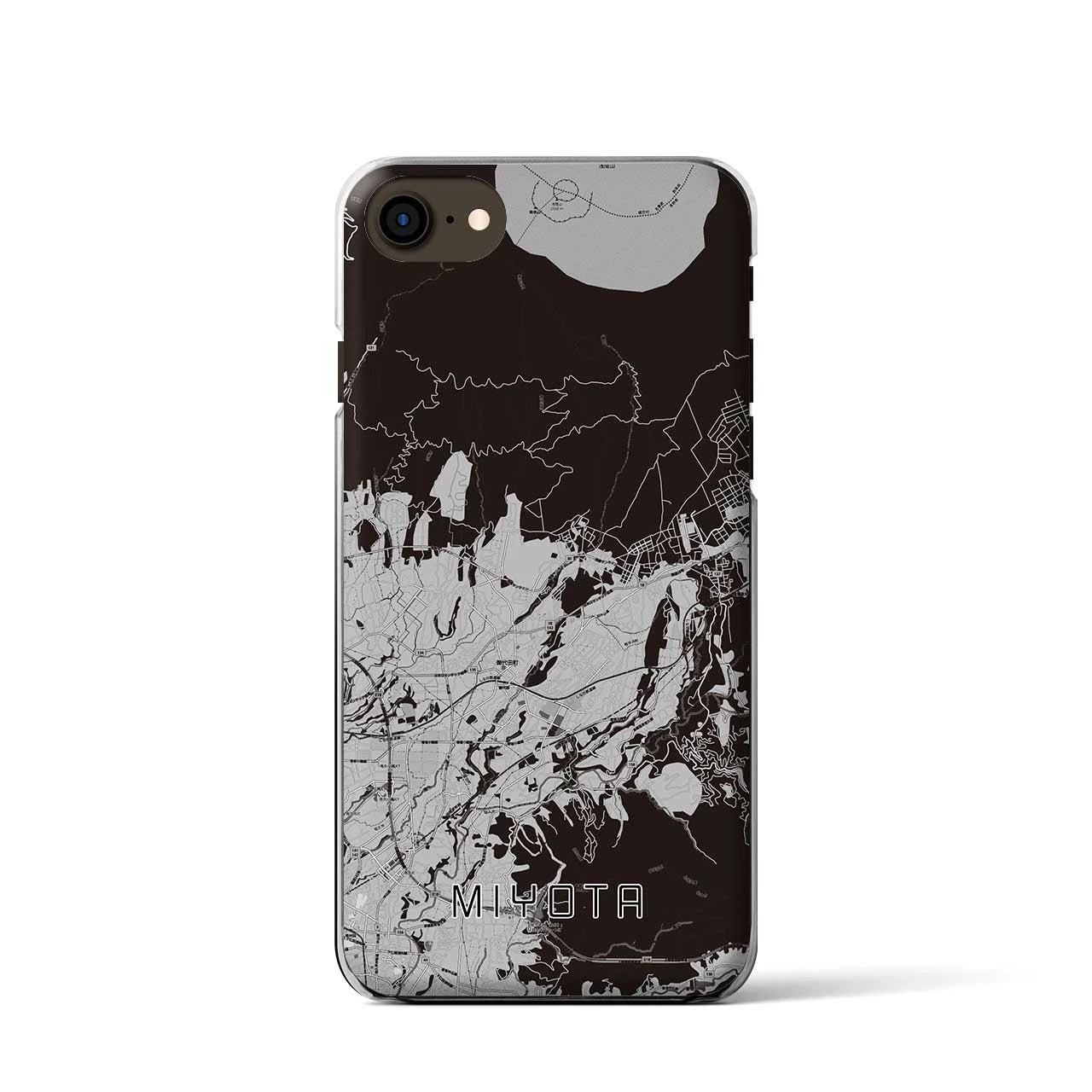 【御代田(長野県)】地図柄iPhoneケース(クリアタイプ)