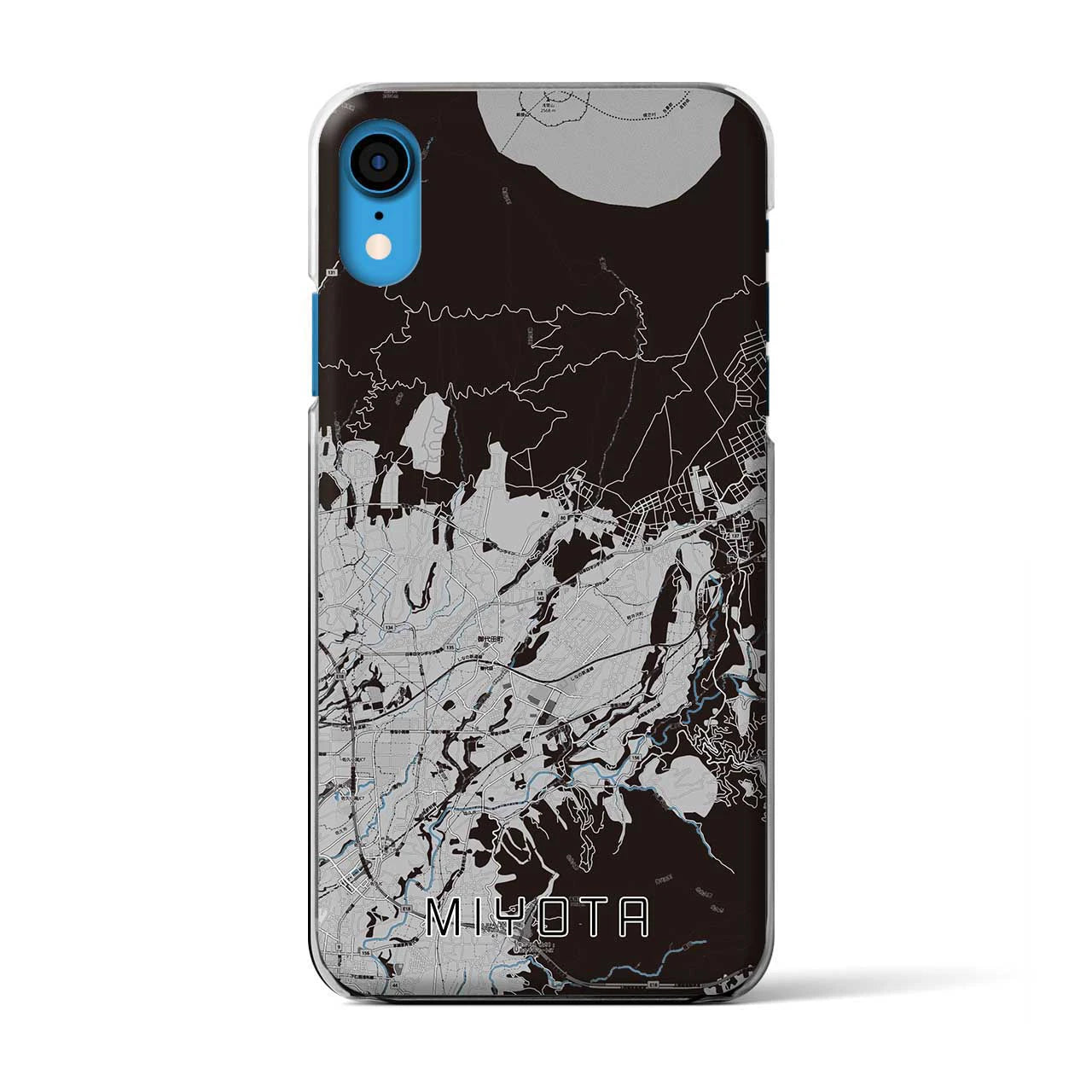 【御代田(長野県)】地図柄iPhoneケース(クリアタイプ)