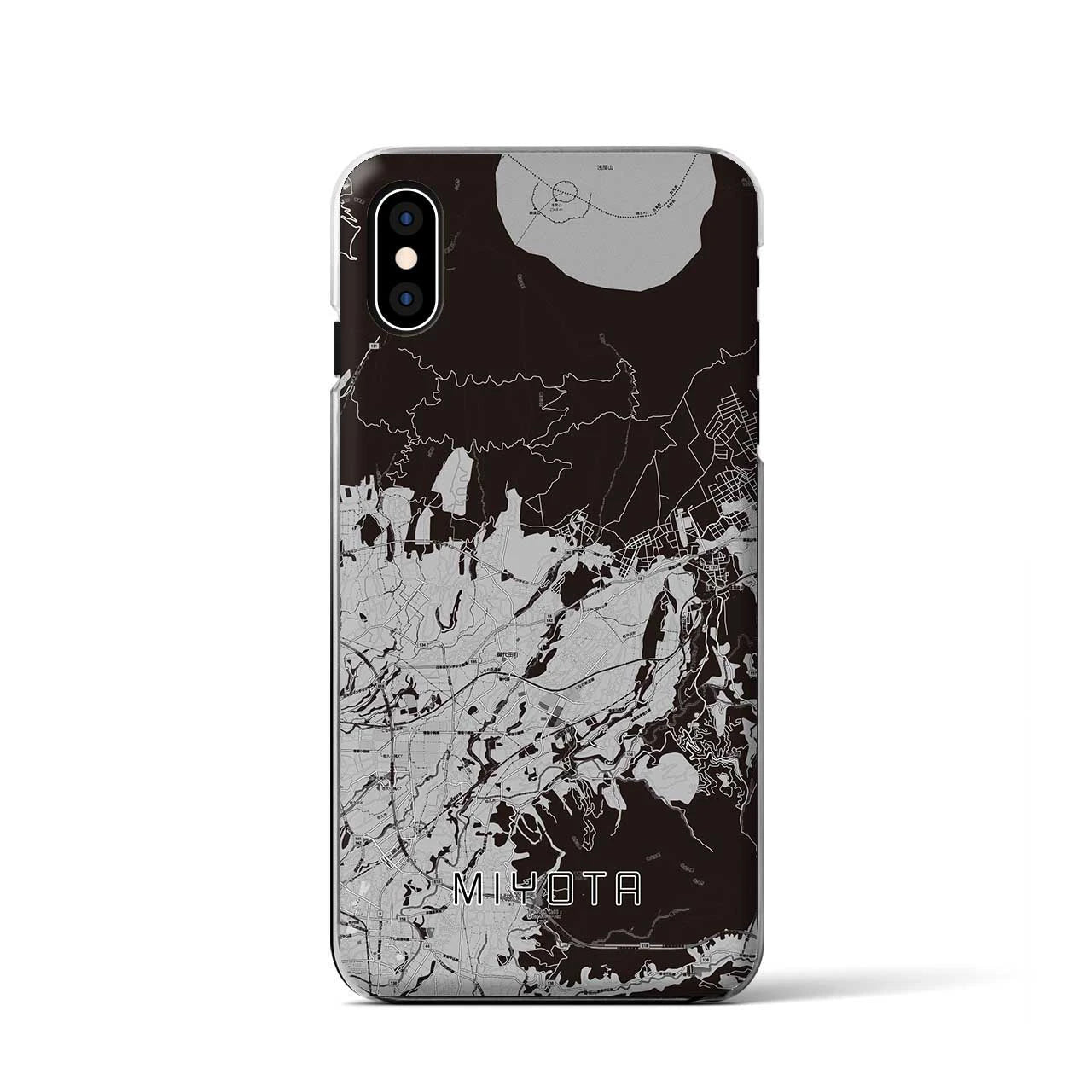 【御代田(長野県)】地図柄iPhoneケース(クリアタイプ)