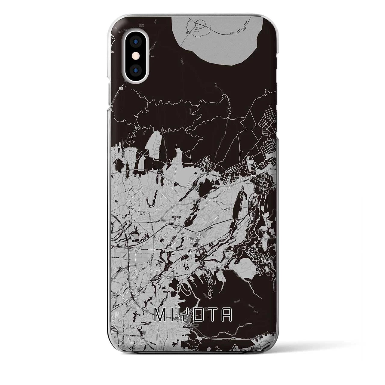 【御代田(長野県)】地図柄iPhoneケース(クリアタイプ)