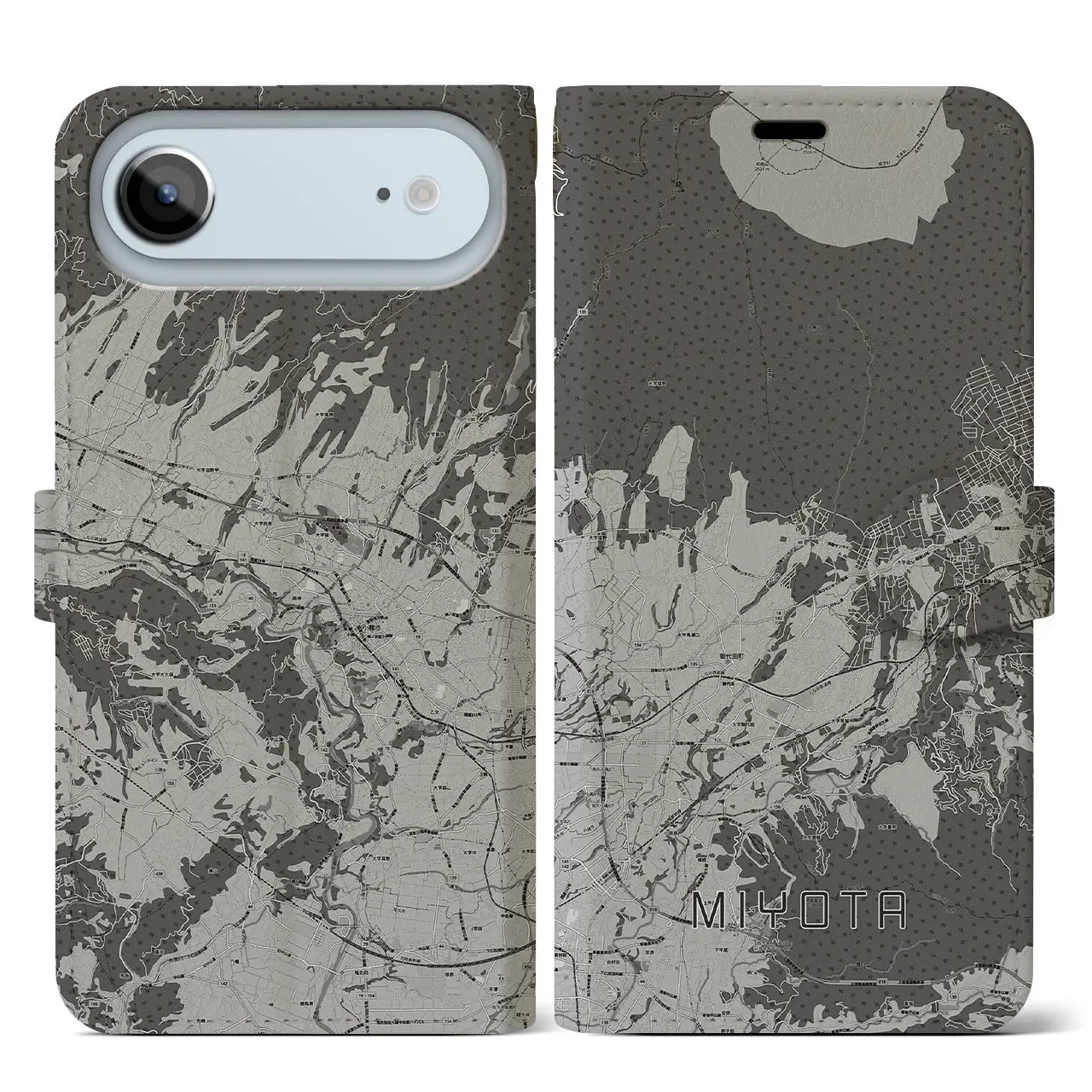 【御代田(長野県)】地図柄iPhoneケース(手帳タイプ)